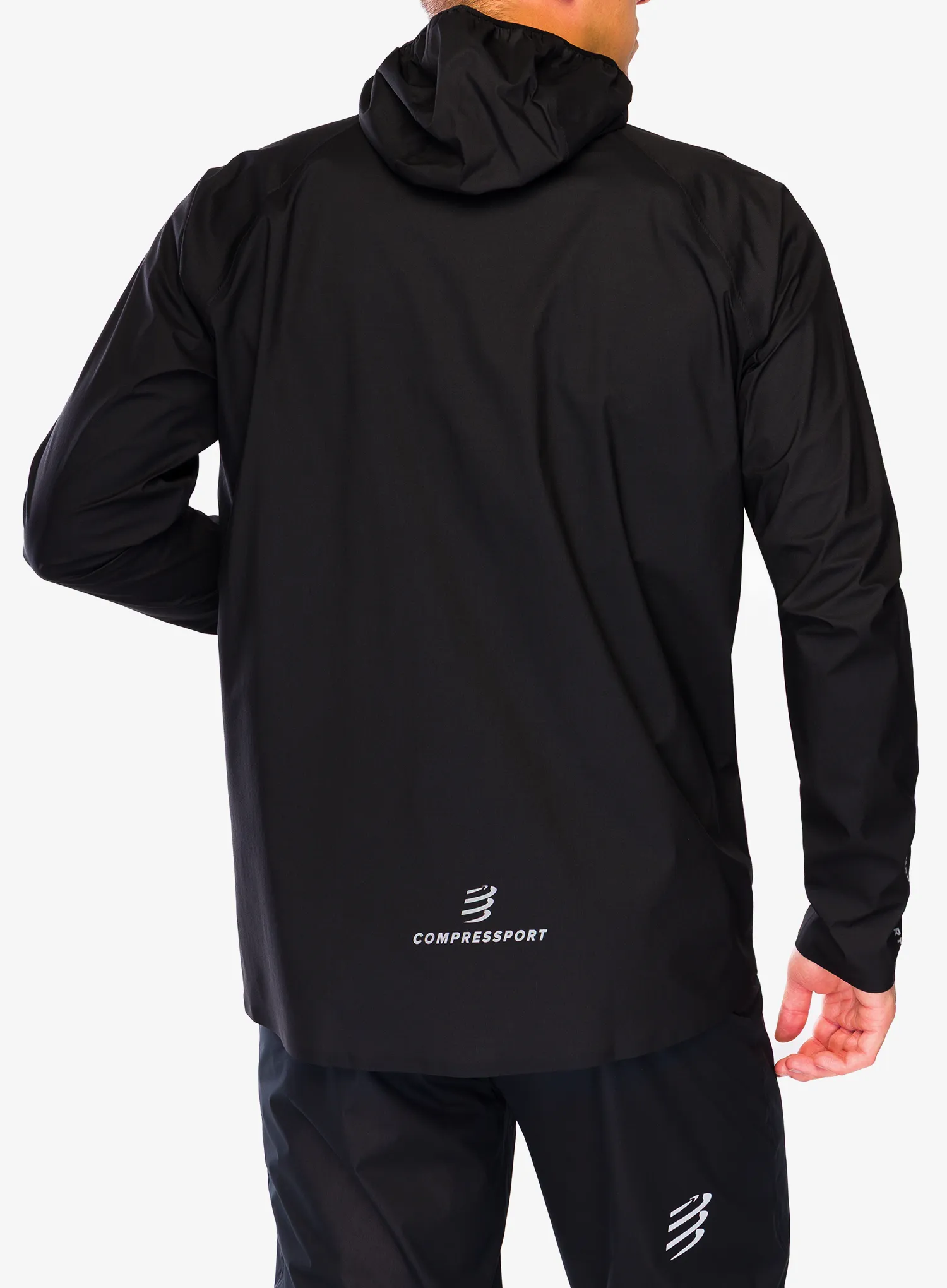 Compressport Thunderstorm Waterproof Jacket Futódzseki - black