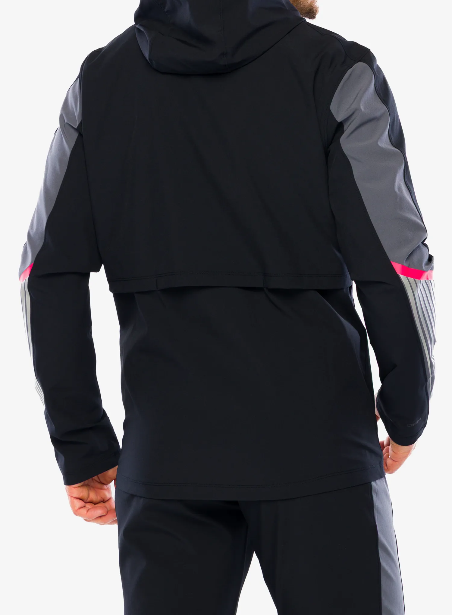 Under Armour Velociti Storm Hooded Jkt Futódzseki - black/castlerock/reflective