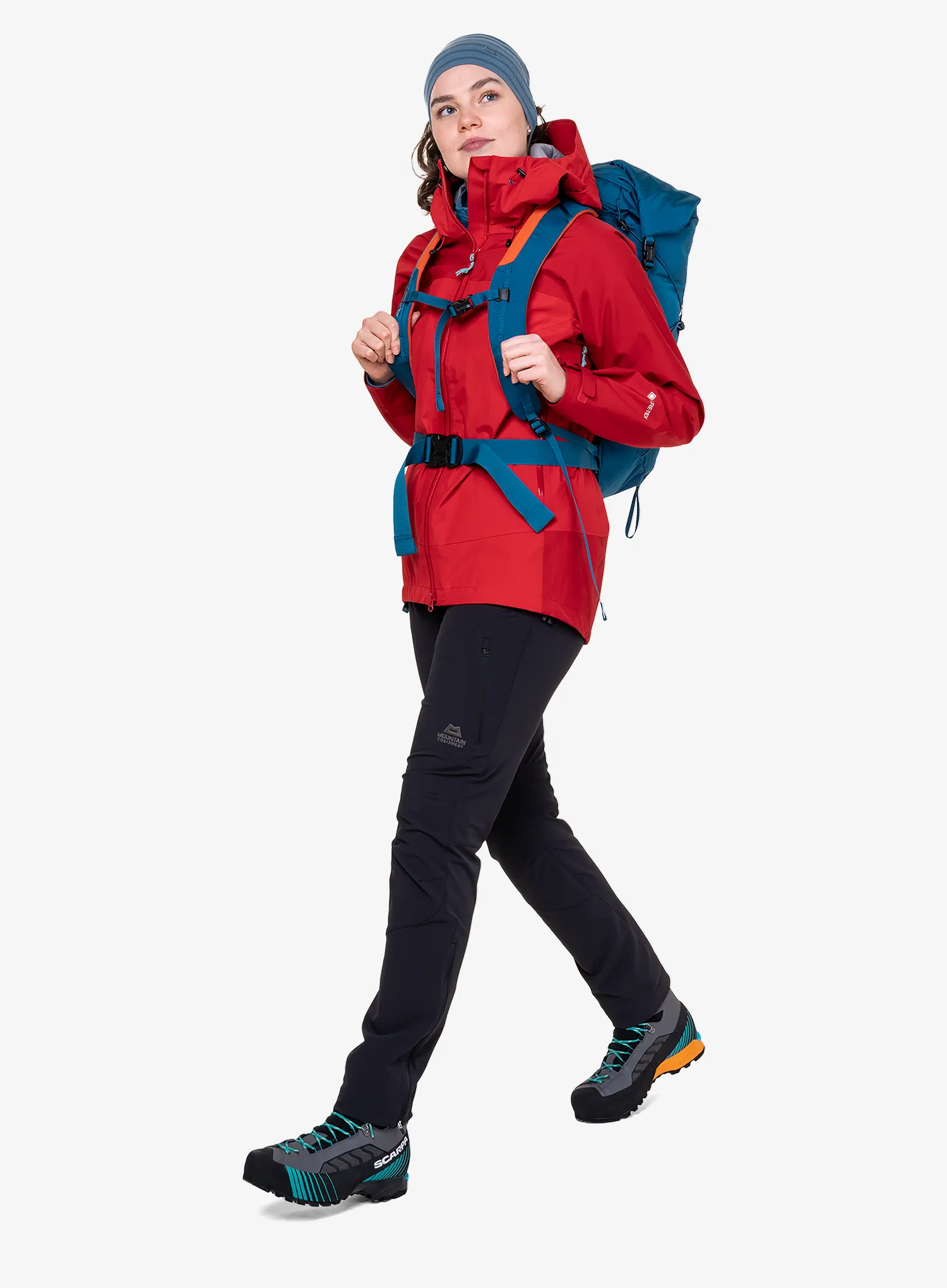Mountain Equipment Saltoro Jacket Gore-Tex kabát nőknek - imperial red/crimson