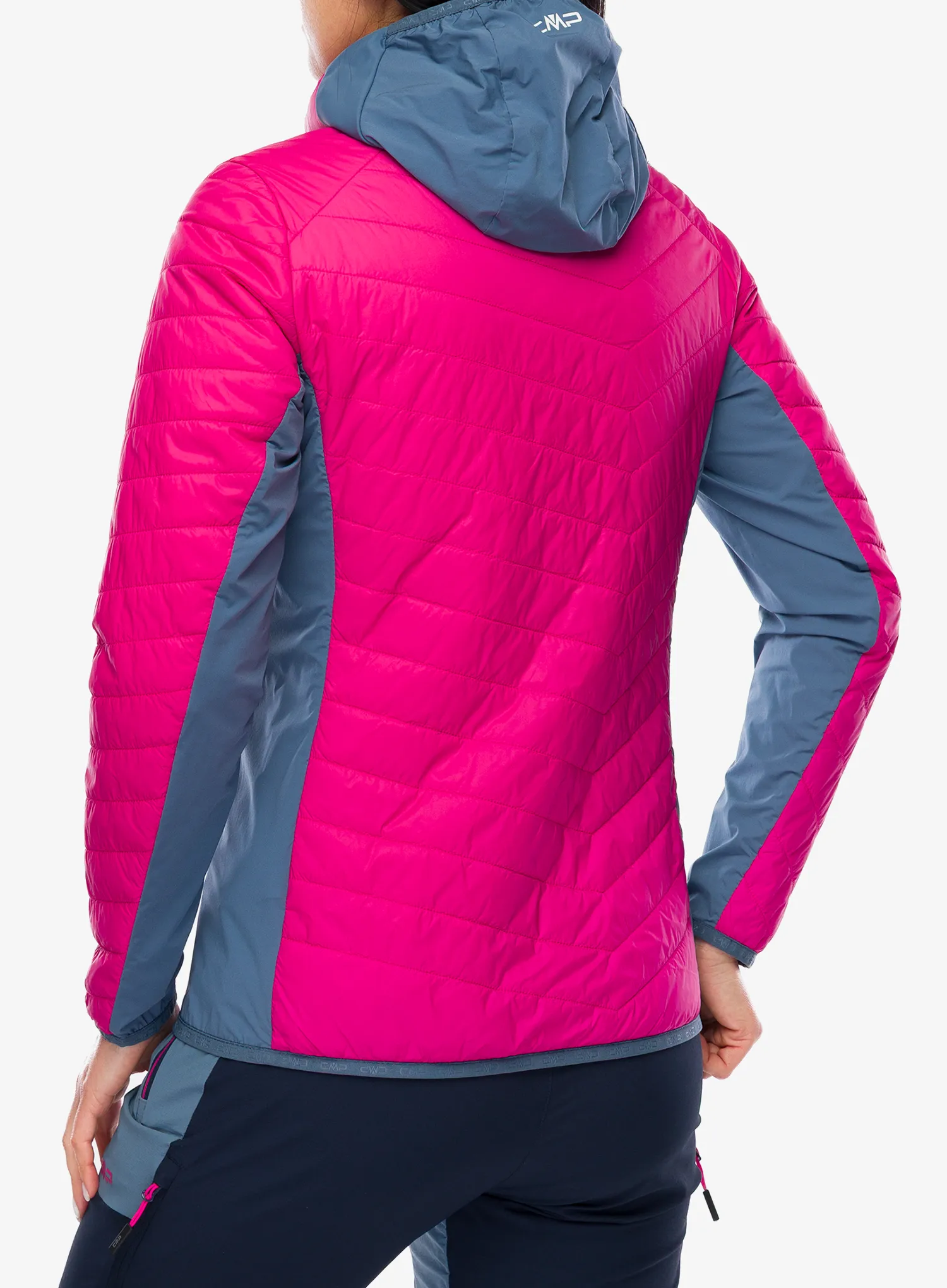 CMP Yurexa Jacket Hybrid Fix Hood Női átmeneti kabát - magenta