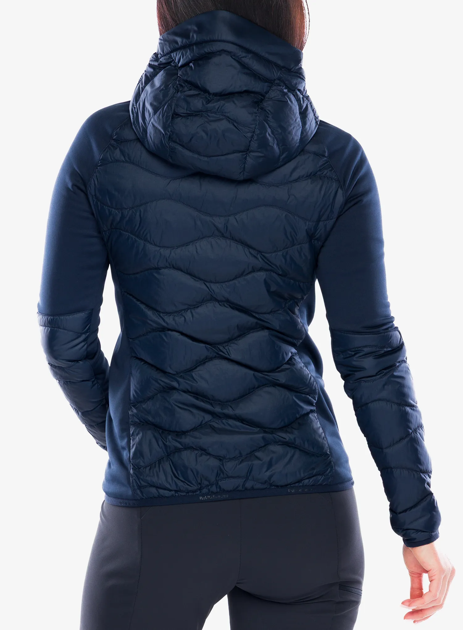 Peak Performance Helium Down Hybrid Hood Női átmeneti kabát - blue shadow