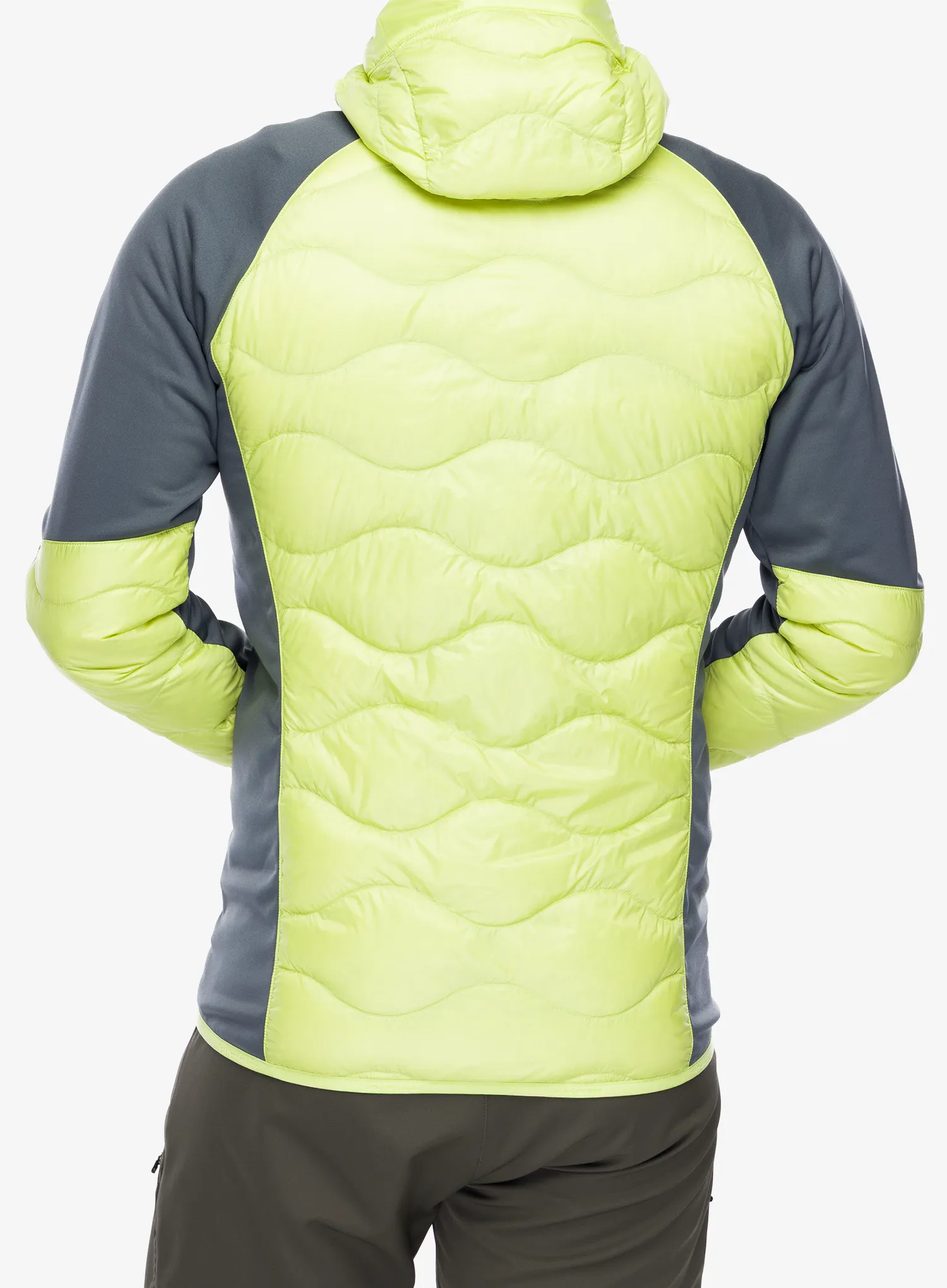 Peak Performance Helium Down Hybrid Hood Átmeneti kabát - crystal green/mountain mist
