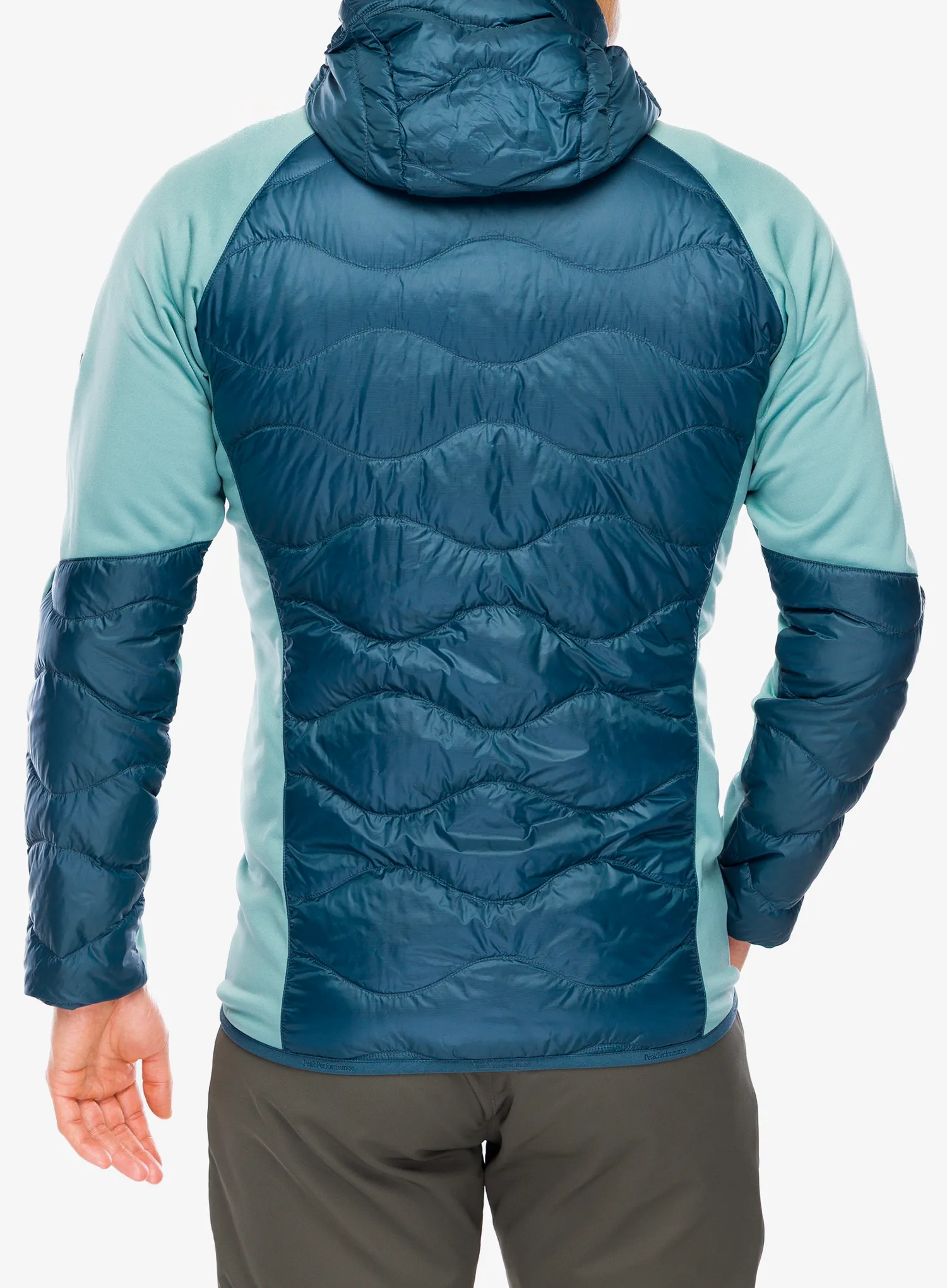 Peak Performance Helium Down Hybrid Hood Átmeneti kabát - mountain lake/deluded vision