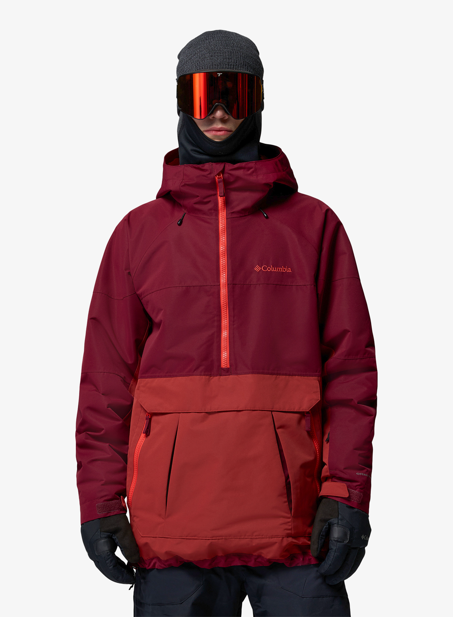 Columbia Coreshot Shell Anorak Sídzseki - red oxide/rich wine