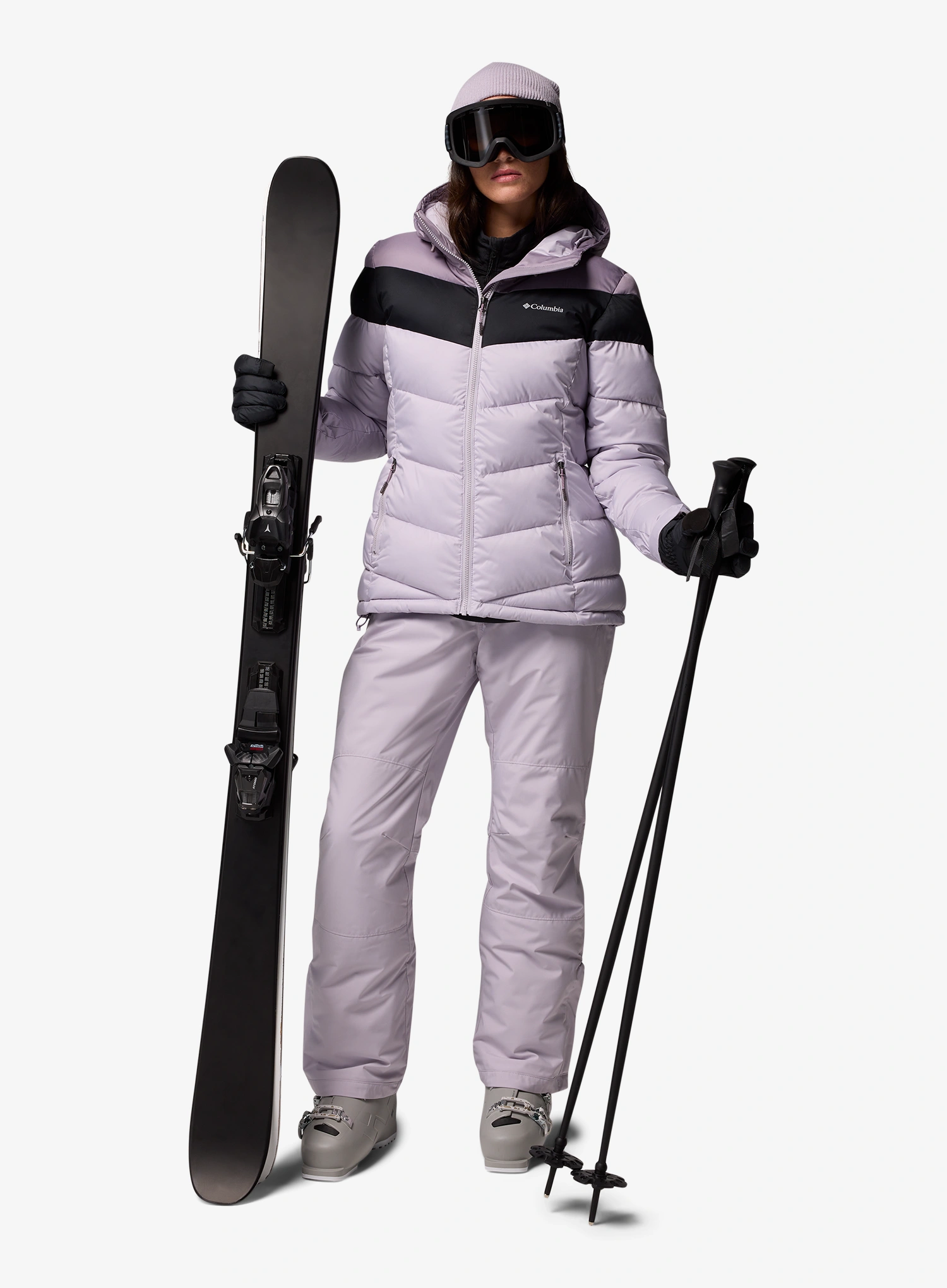 Columbia Abbott Peak II Insulated Jacket Női sídzseki - pearl/shale purple/black