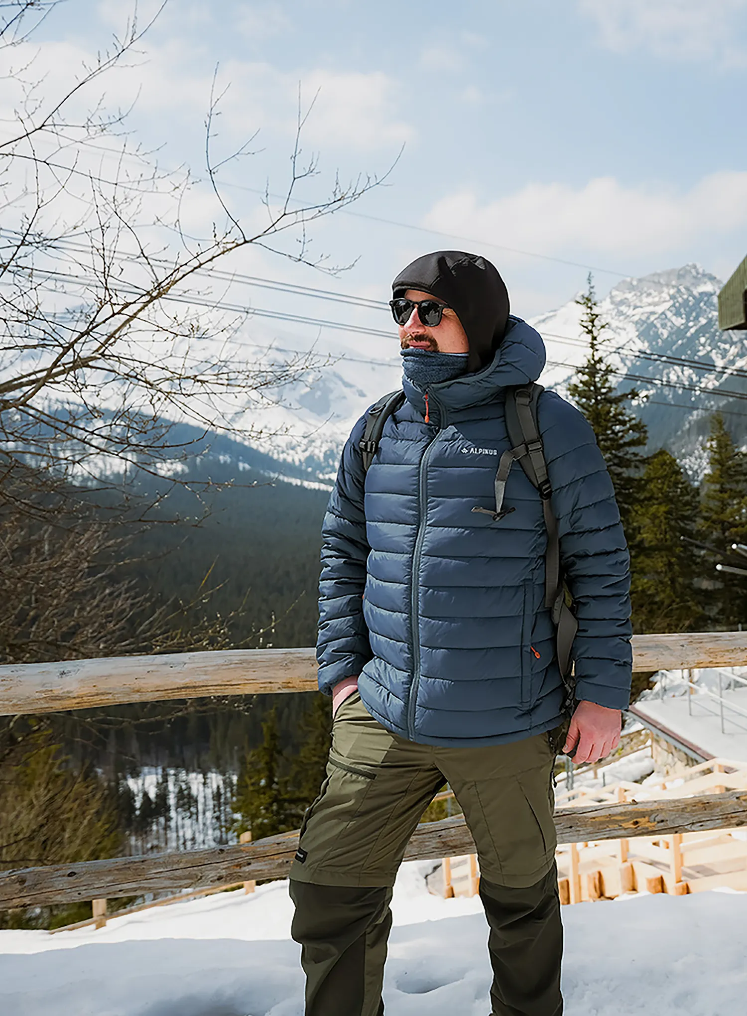Alpinus Hozat Bélelt kabát - grey/navy