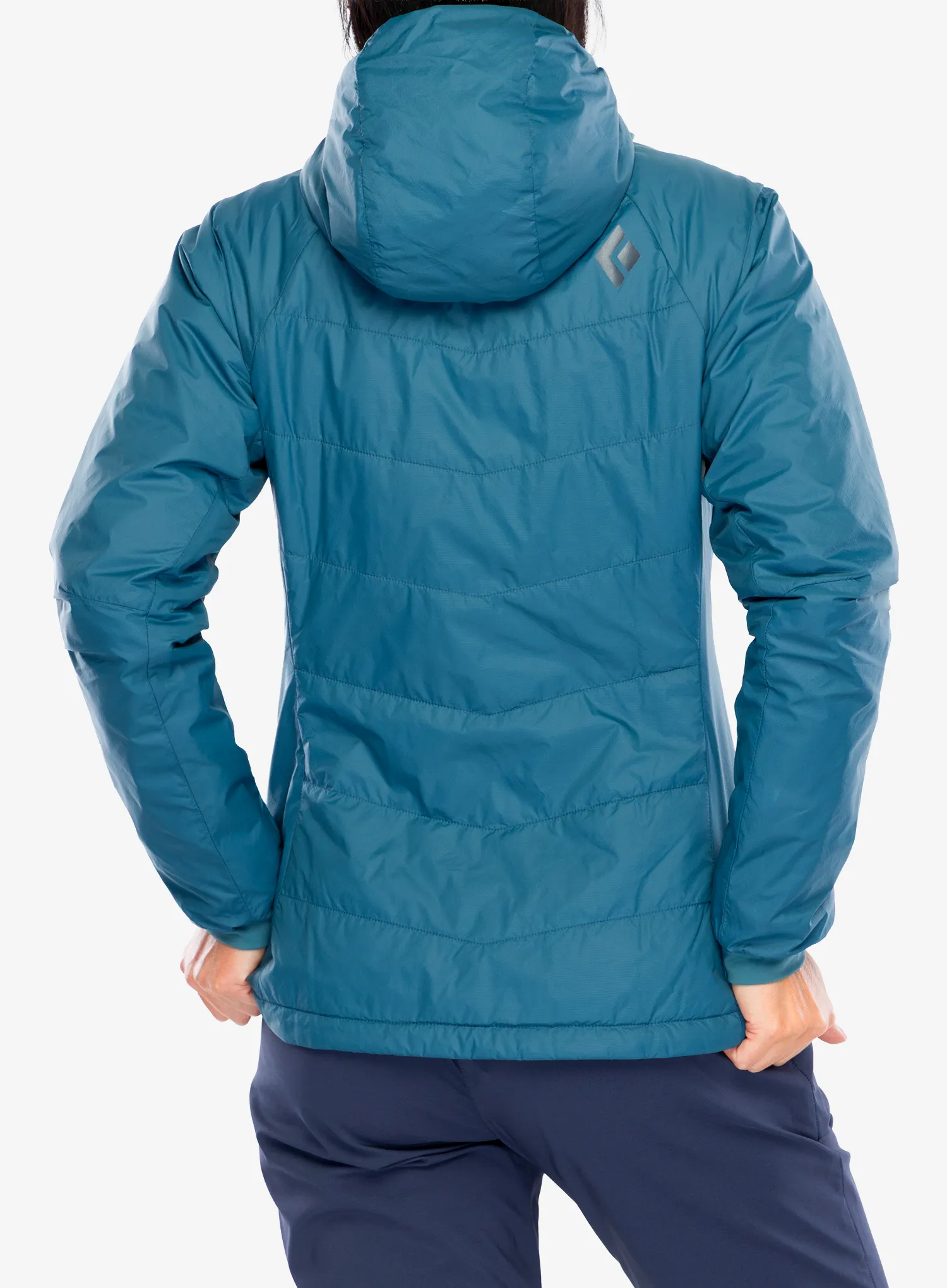 Black Diamond Solution Hoody Női bélelt kabát - creek blue/blue