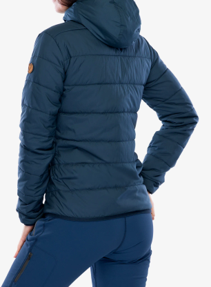 Fjallraven Keb Padded Hoodie Bélelt Kabát - mountain blue