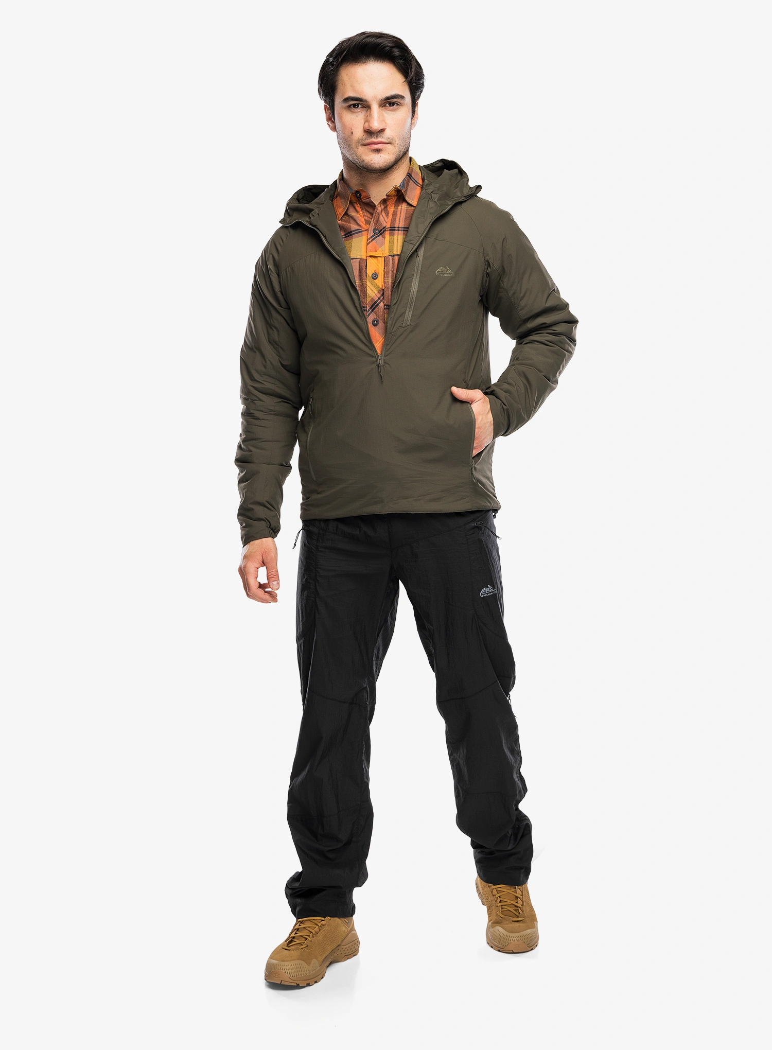 Helikon-Tex Wolfhound Hoodie Lite Bélelt kabát - taiga green