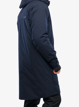 Houdini Fall in Parka Bélelt Kabát - blue illusion