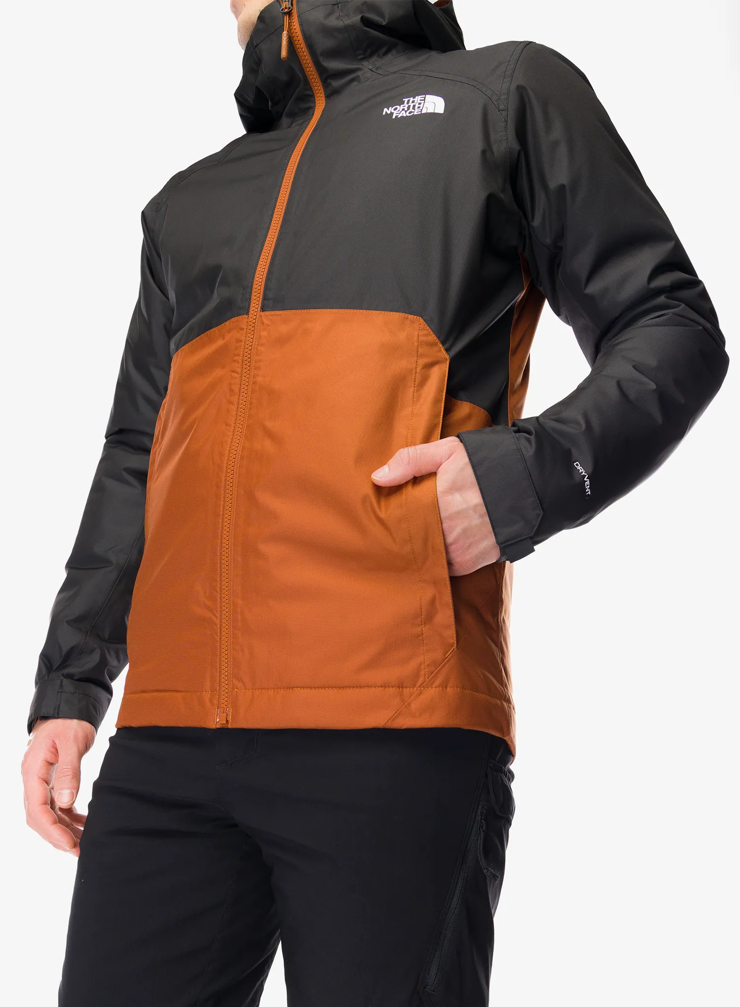 The North Face Millerton Insulated Jacket Bélelt kabát - burnt umber/tnf black