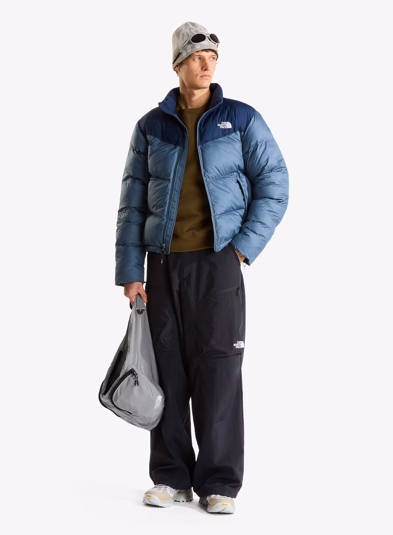 The North Face Saikuru Jacket Bélelt kabát - granite grey/summit navy