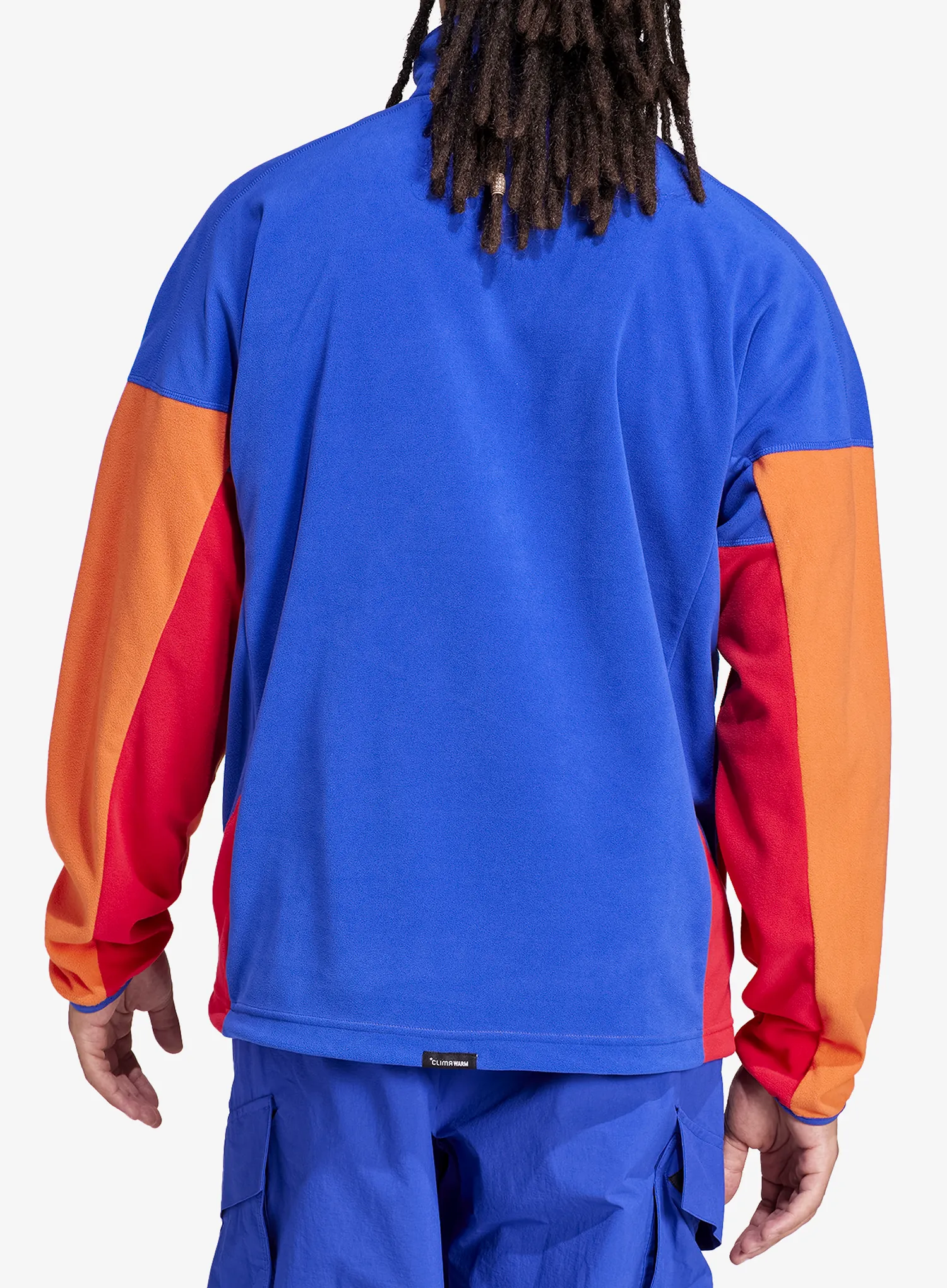 adidas TERREX Multi Climawarm Fleece Anorak Polárdzseki - selubl/seimor/purrub