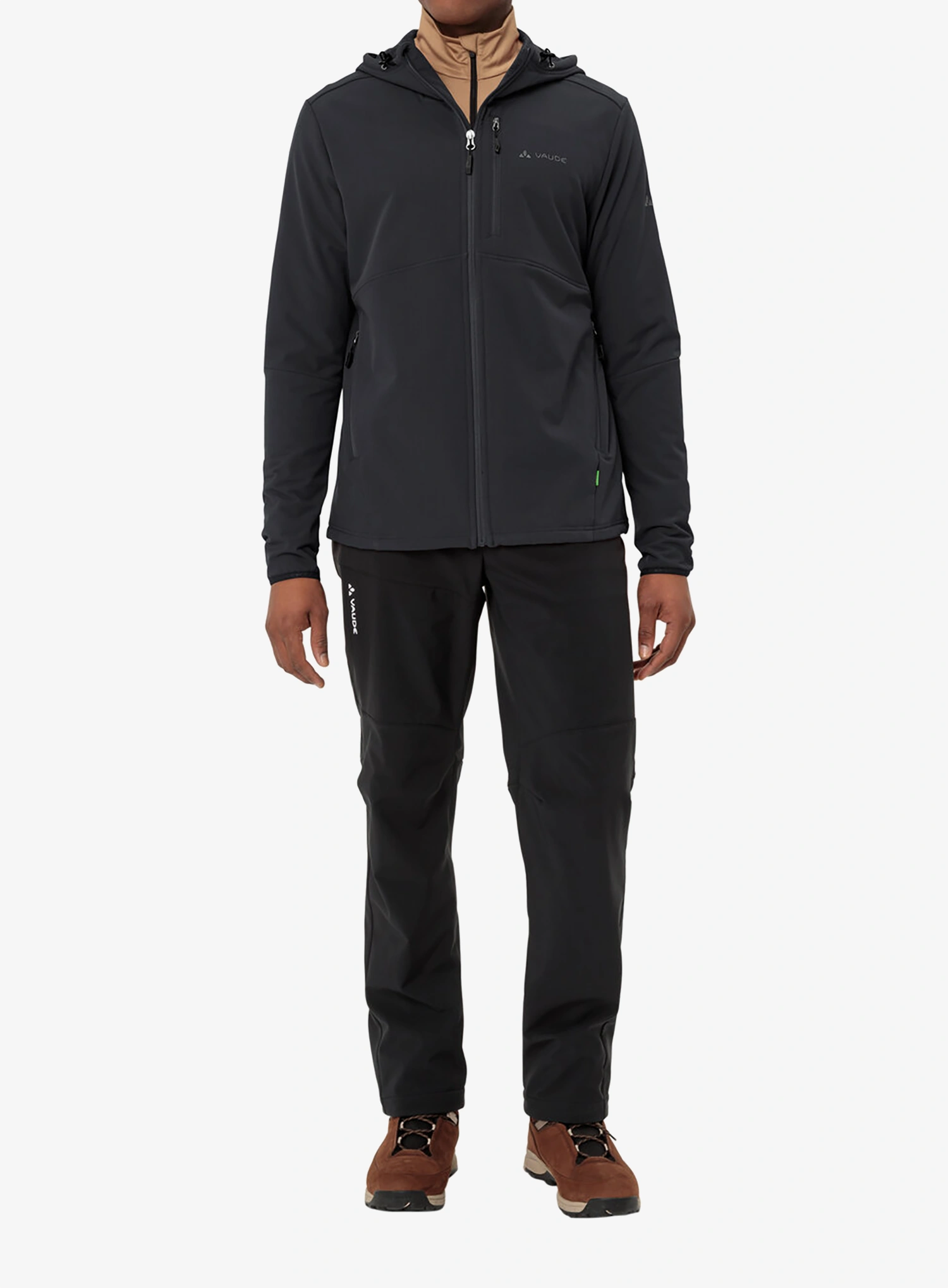 Vaude Elope Stormfleece Hoody Polárdzseki - black