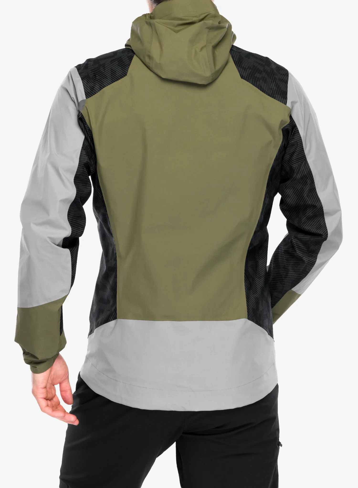 adidas TERREX Xperior Hybrid Primeknit Rain Jkt Esőkabát - ch solid grey/olive stra/carb