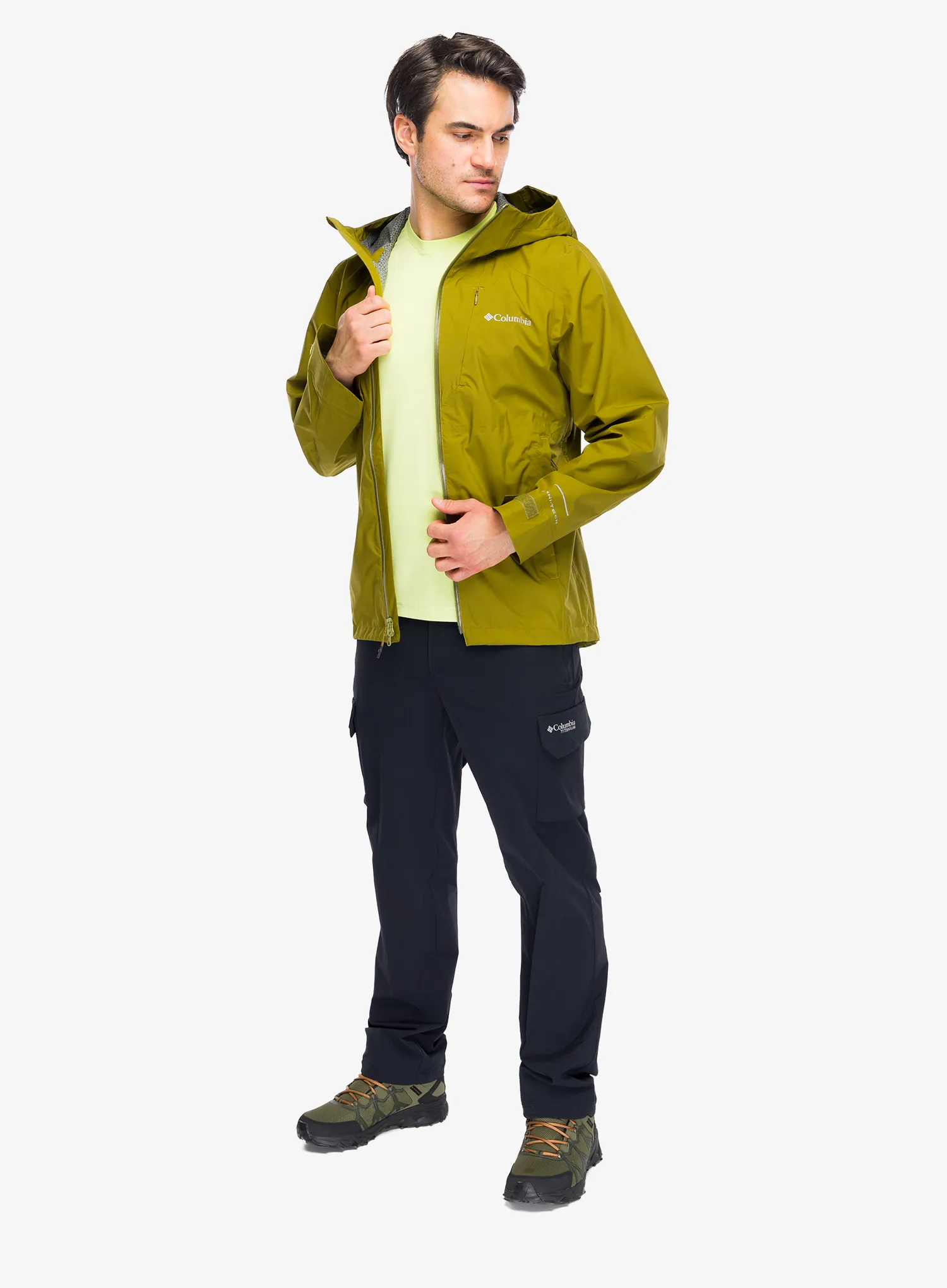 Columbia Trailborne 2.5L Shell Esőkabát - mossy green