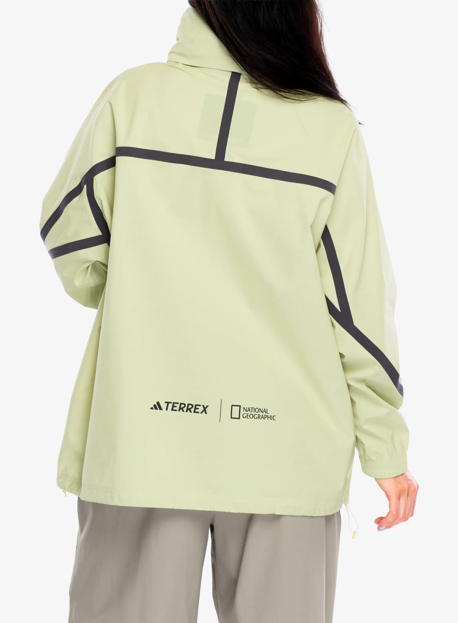 adidas TERREX National Geographic RAIN.RDY Jacket Női esőkabát - powyel/powyel