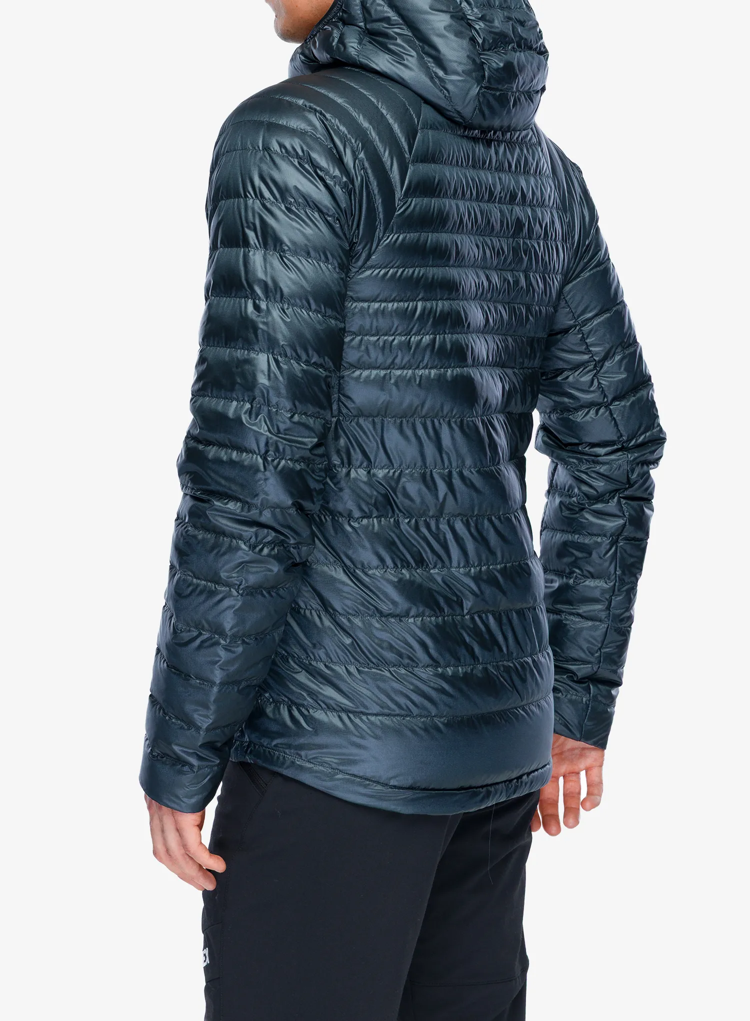 adidas TERREX Techrock CLIMAWARM+ Down Hooded Jacket Pehelykabát - carbon
