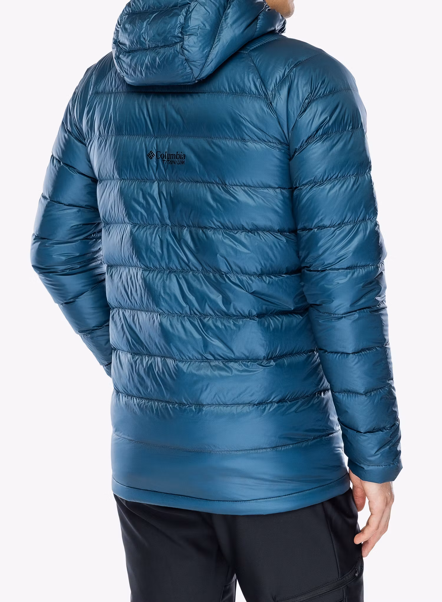 Columbia Arctic Crest Down Hooded Jacket Pehelykabát - everblue