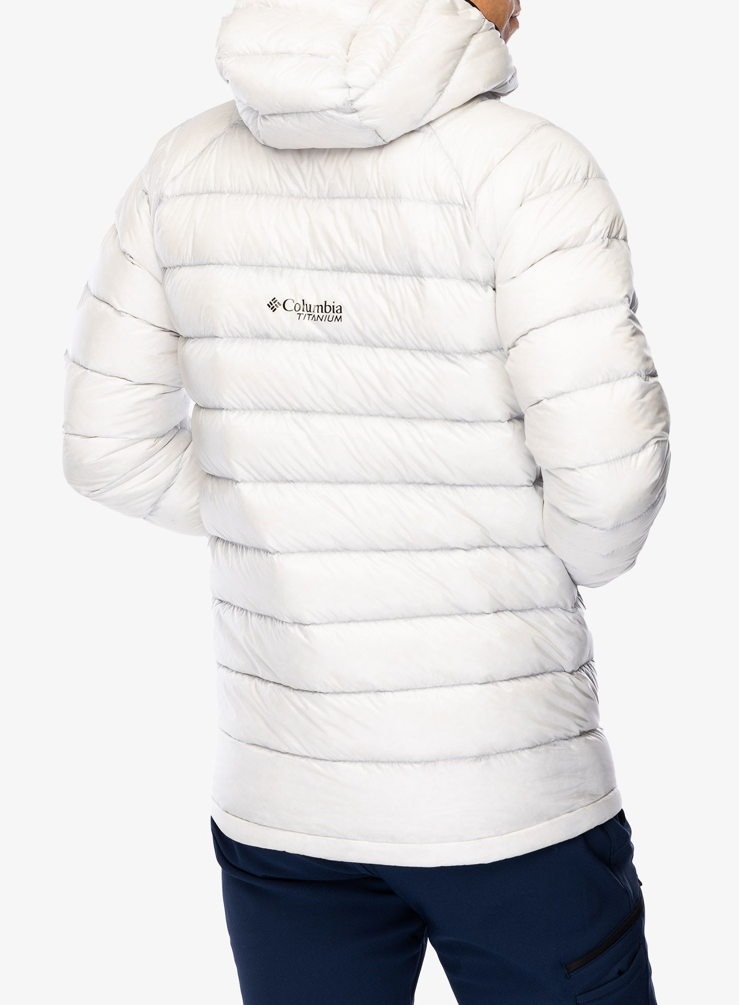 Columbia Arctic Crest Down Hooded Jacket Pehelykabát - nimbus grey