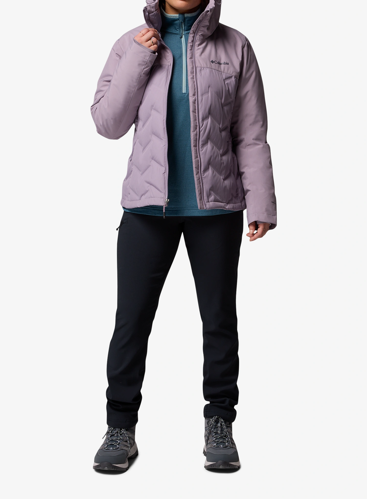 Columbia Grand Trek III Down Jacket Női pehelykabát - shale purple