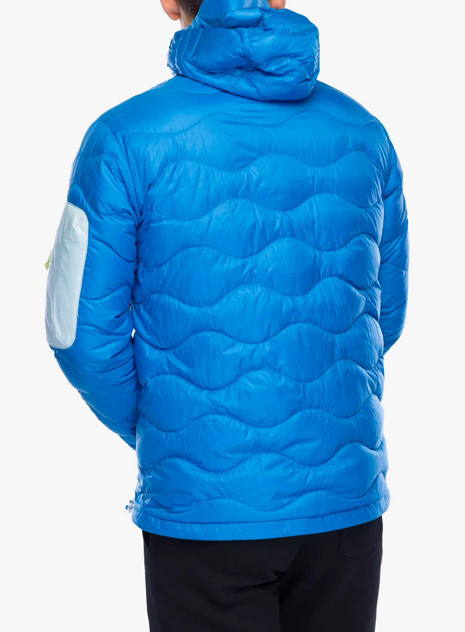 Peak Performance Helium Utility Down Hood Jacket Pehelykabát - bril blue/cloud/sunny adventur