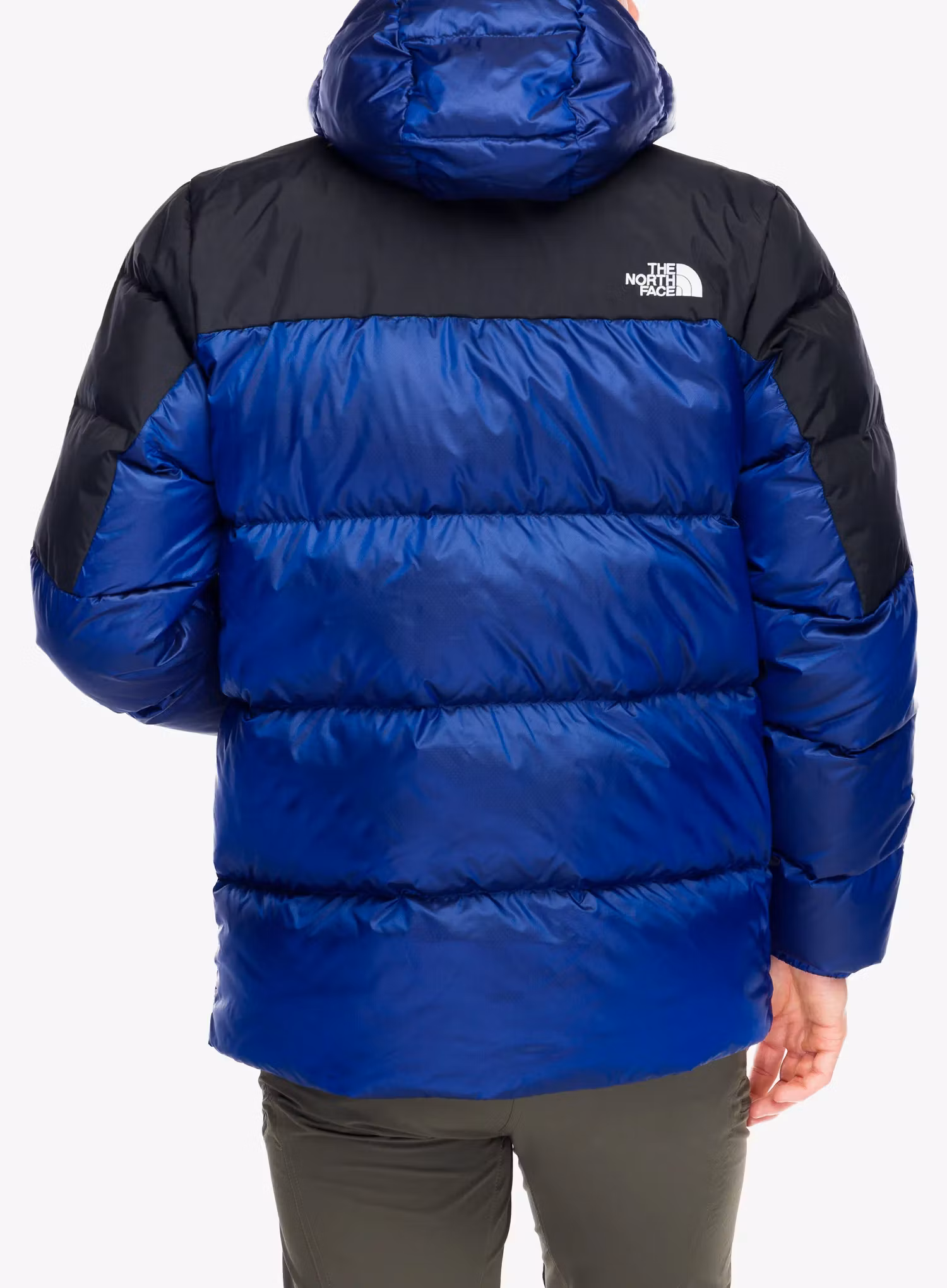 The North Face Diablo Down 2.0 Hoodie Pehelykabát - blue black heather/tnf black