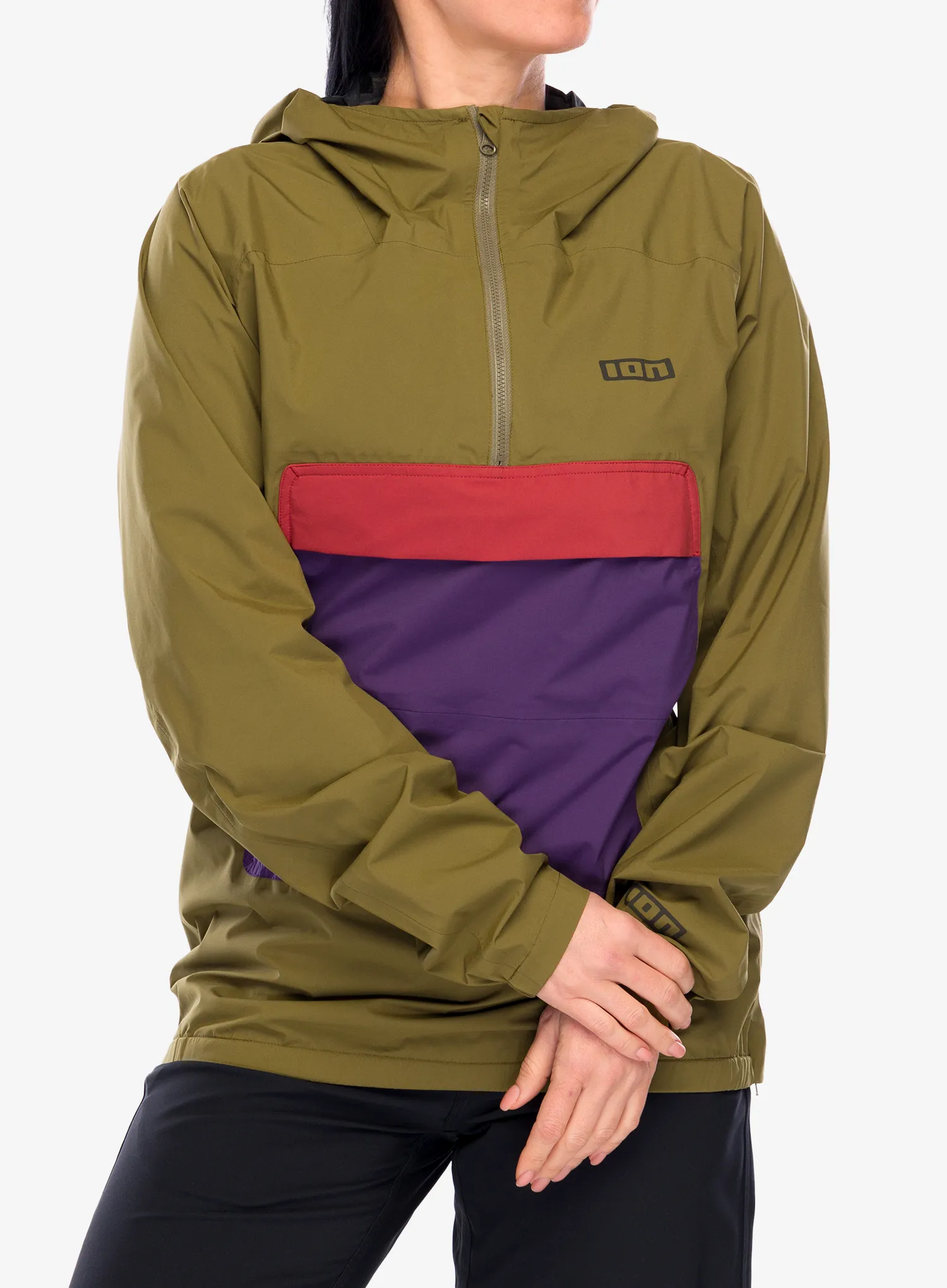 ION Shelter Anorak Kerékpáros Dzseki - dark mud