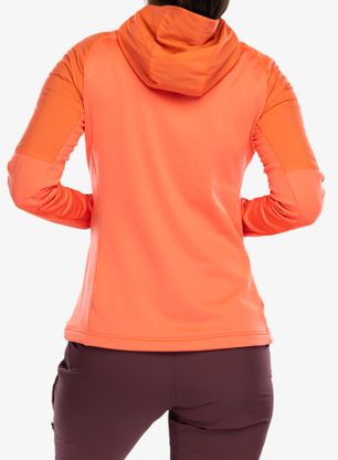 SCOTT Hoody Explorair Alpha Női softshell-kabát - astro red