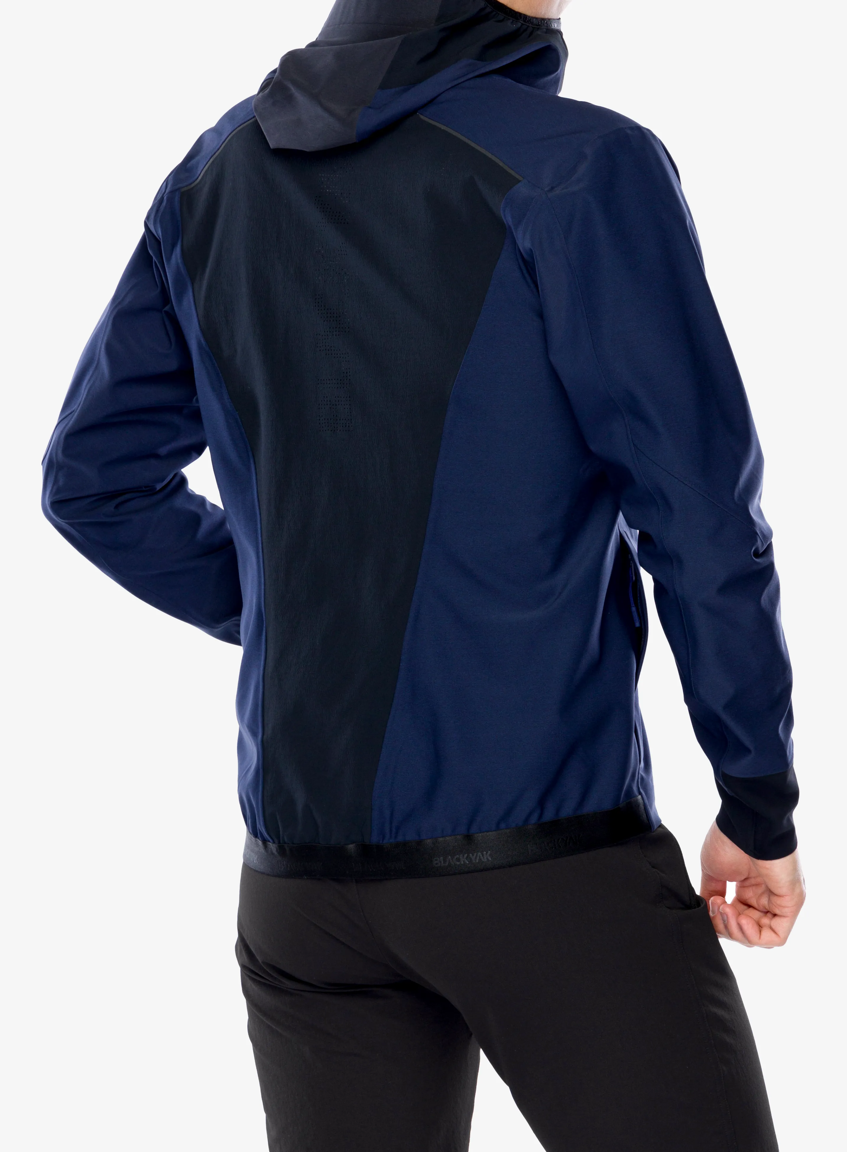 BlackYak Dangi Hoody Softshell Kabát - blue print