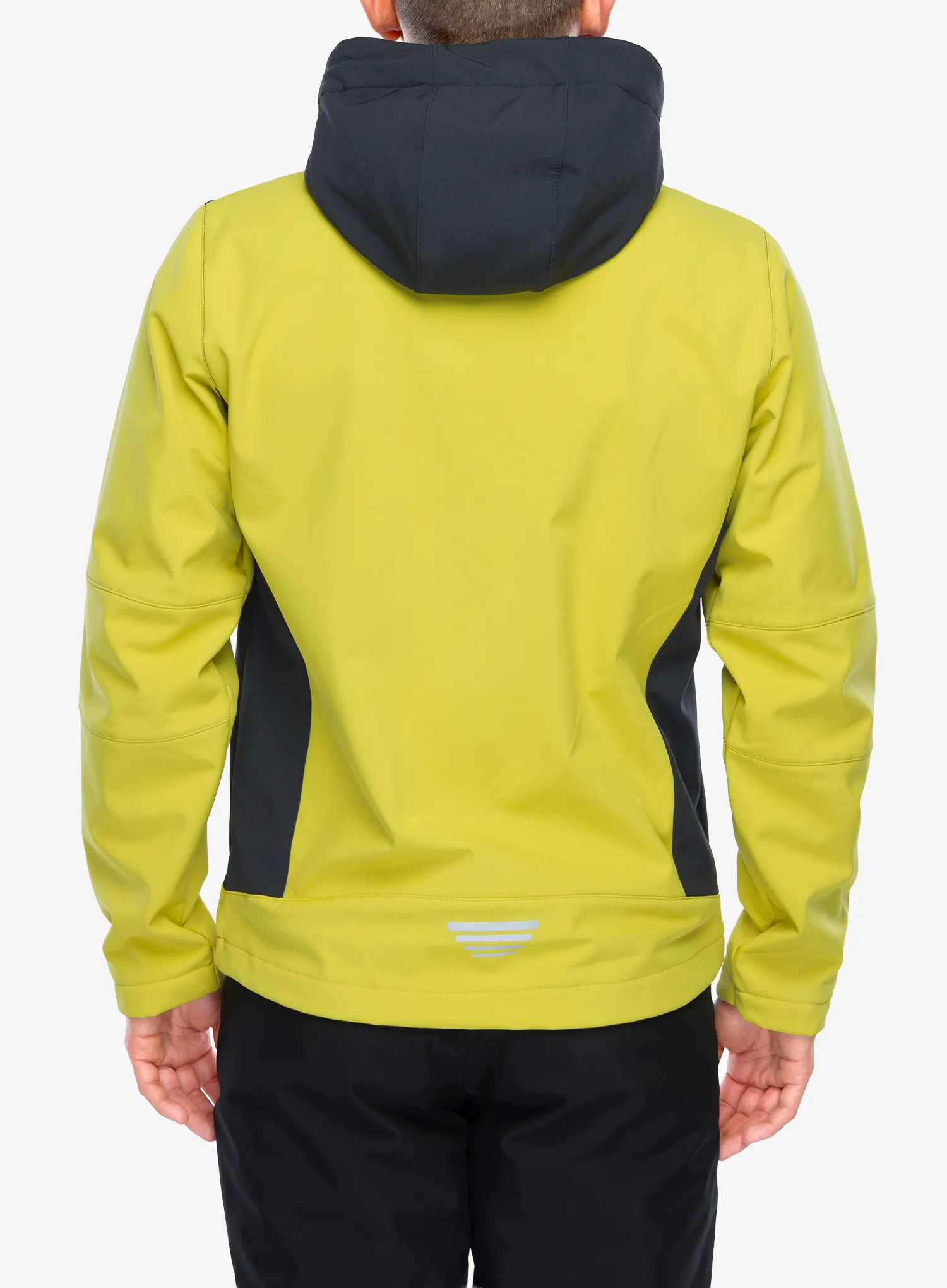 CMP Vivo Jacket Zip Hood Softshell kabát - gold green/antracite