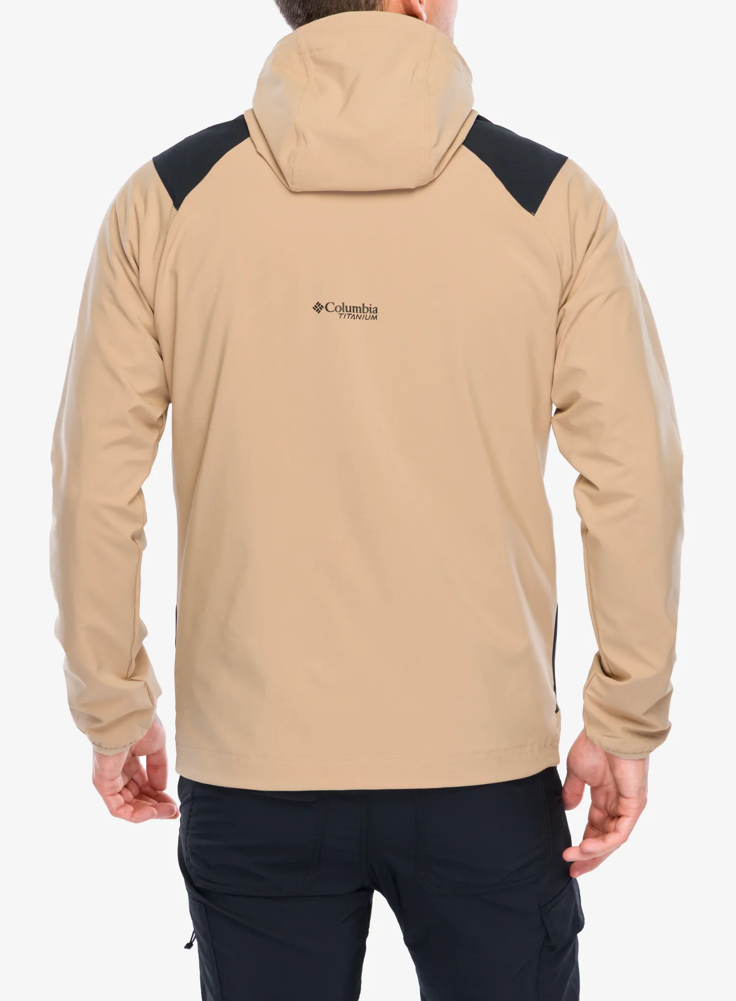 Columbia Triple Canyon Hooded Jacket Softshell kabát - canoe/black