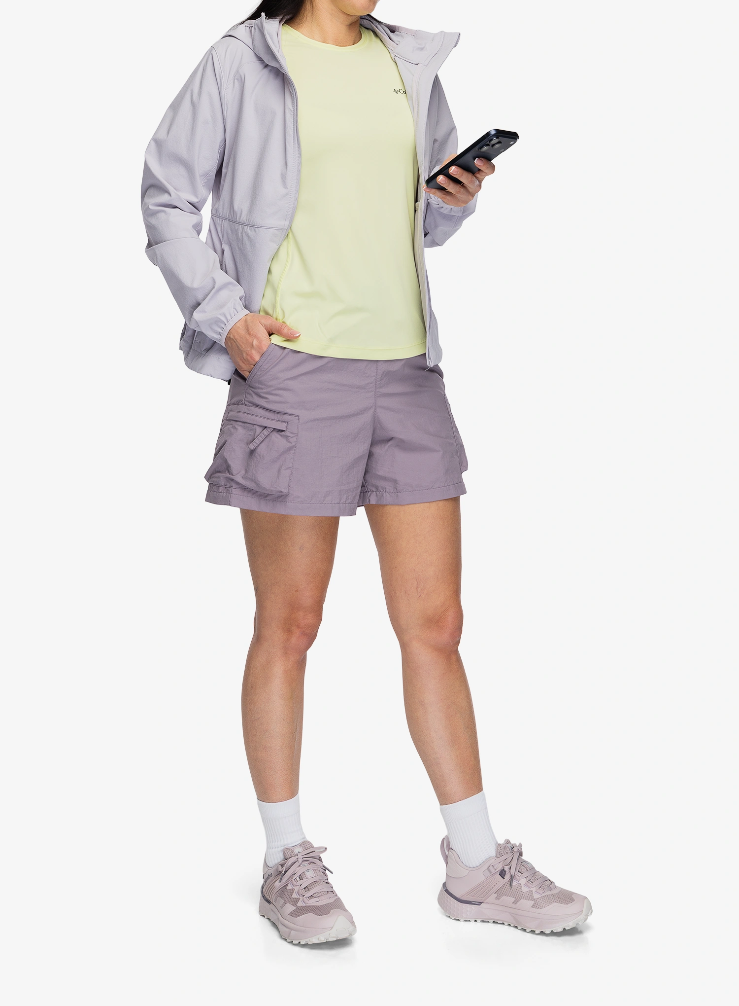 Columbia Heather Canyon II Hooded Softshell Női softshell-kabát - lavender pearl