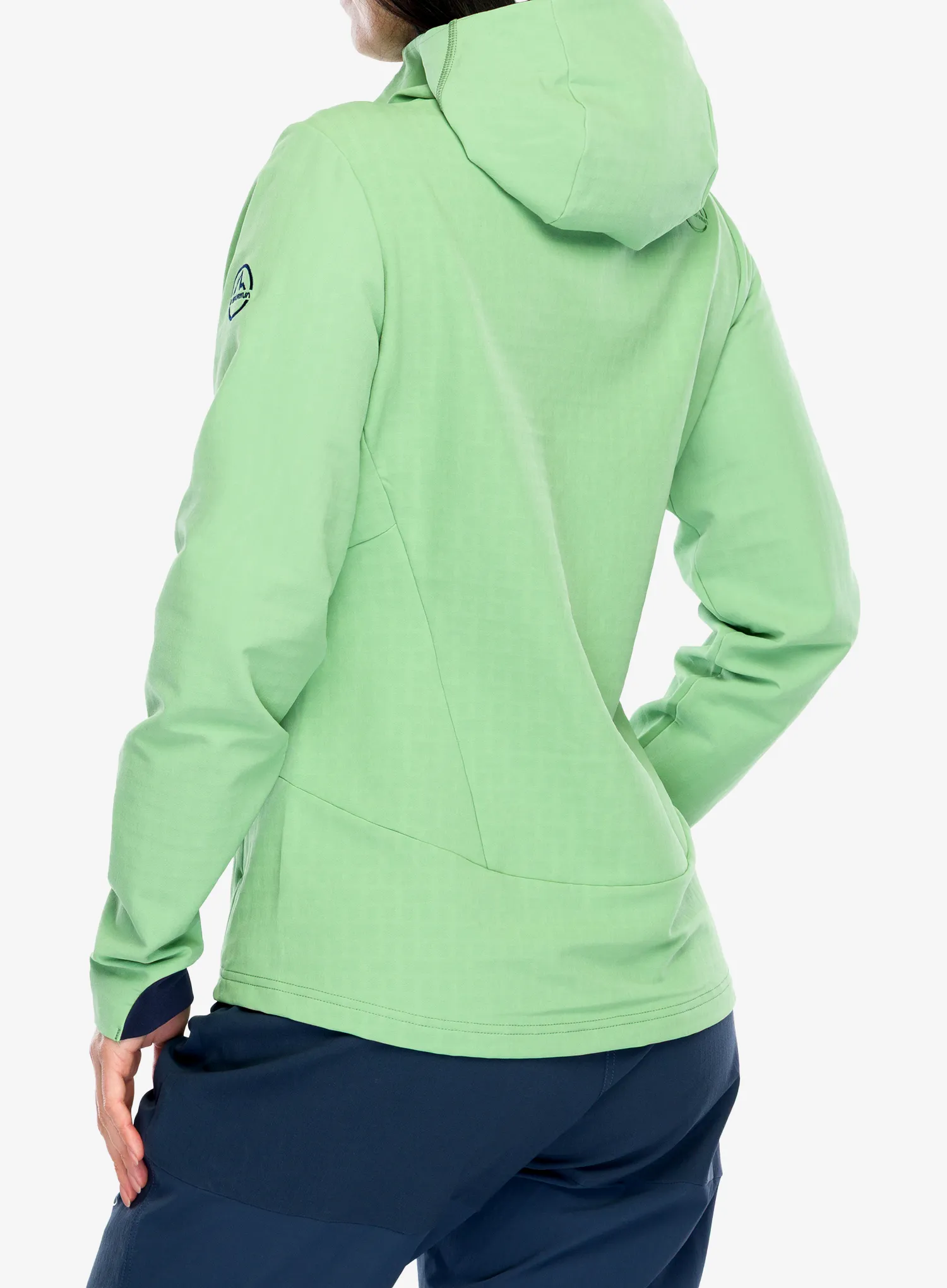 La Sportiva Descender Storm Jacket Női softshell-kabát - aspen green/night sky