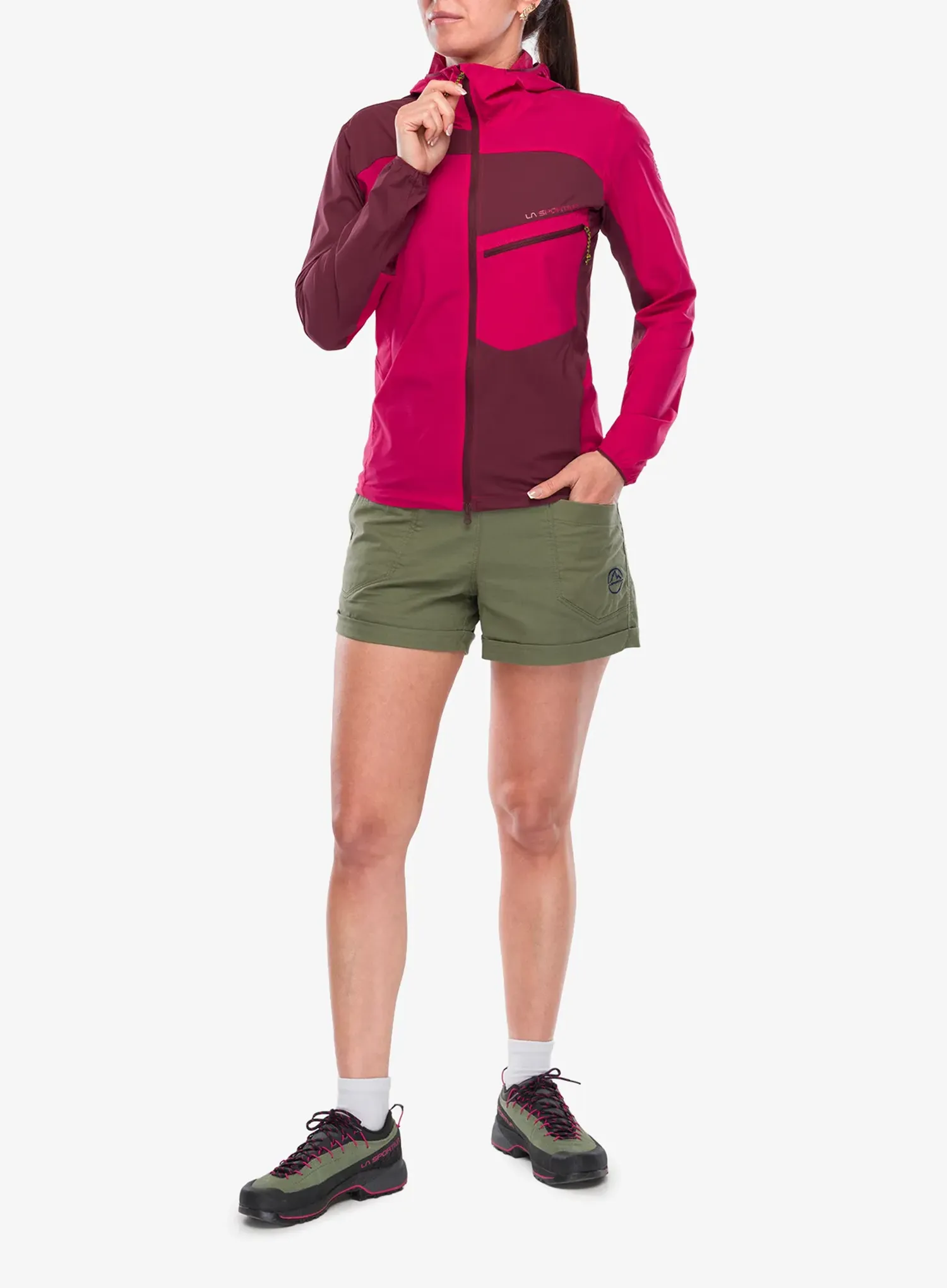 La Sportiva Freeway Wind Jacket Női softshell-kabát - azalea/redwood