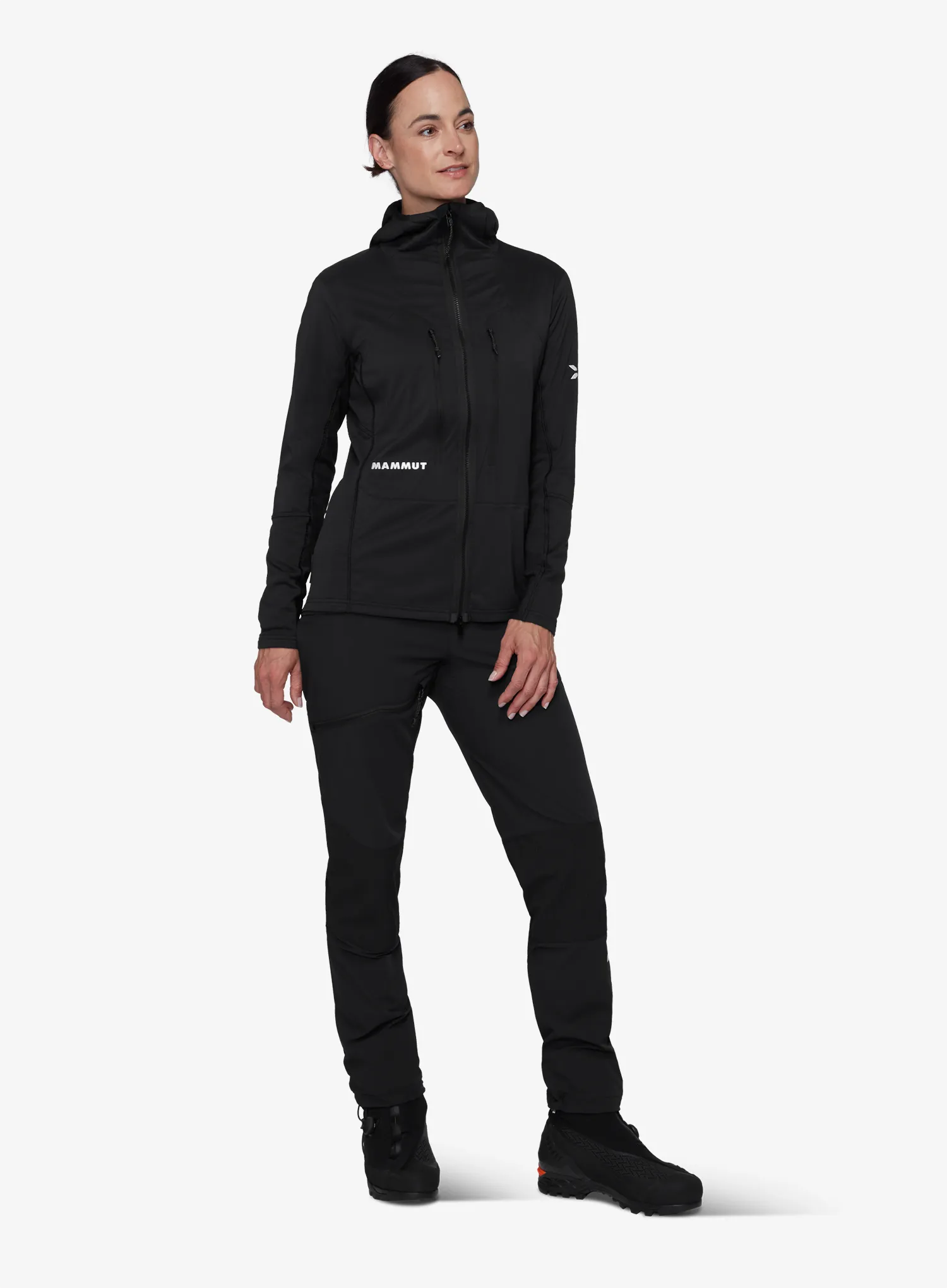 Mammut Eiger Nordwand IN Flex Air Hybrid Hooded Jacket Női softshell-kabát - black