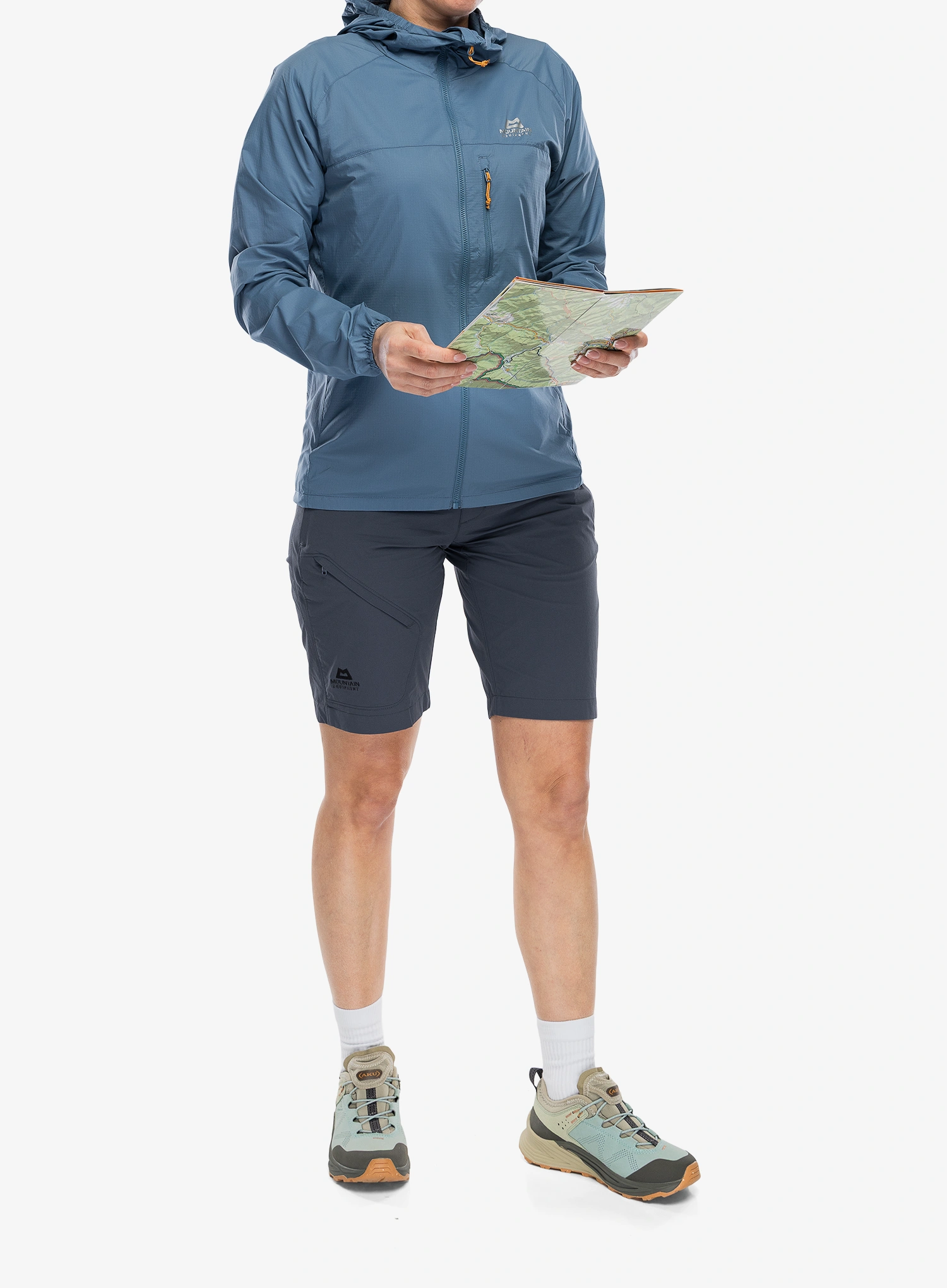 Mountain Equipment Aerofoil Hooded Jacket Női softshell-kabát - stellar blue