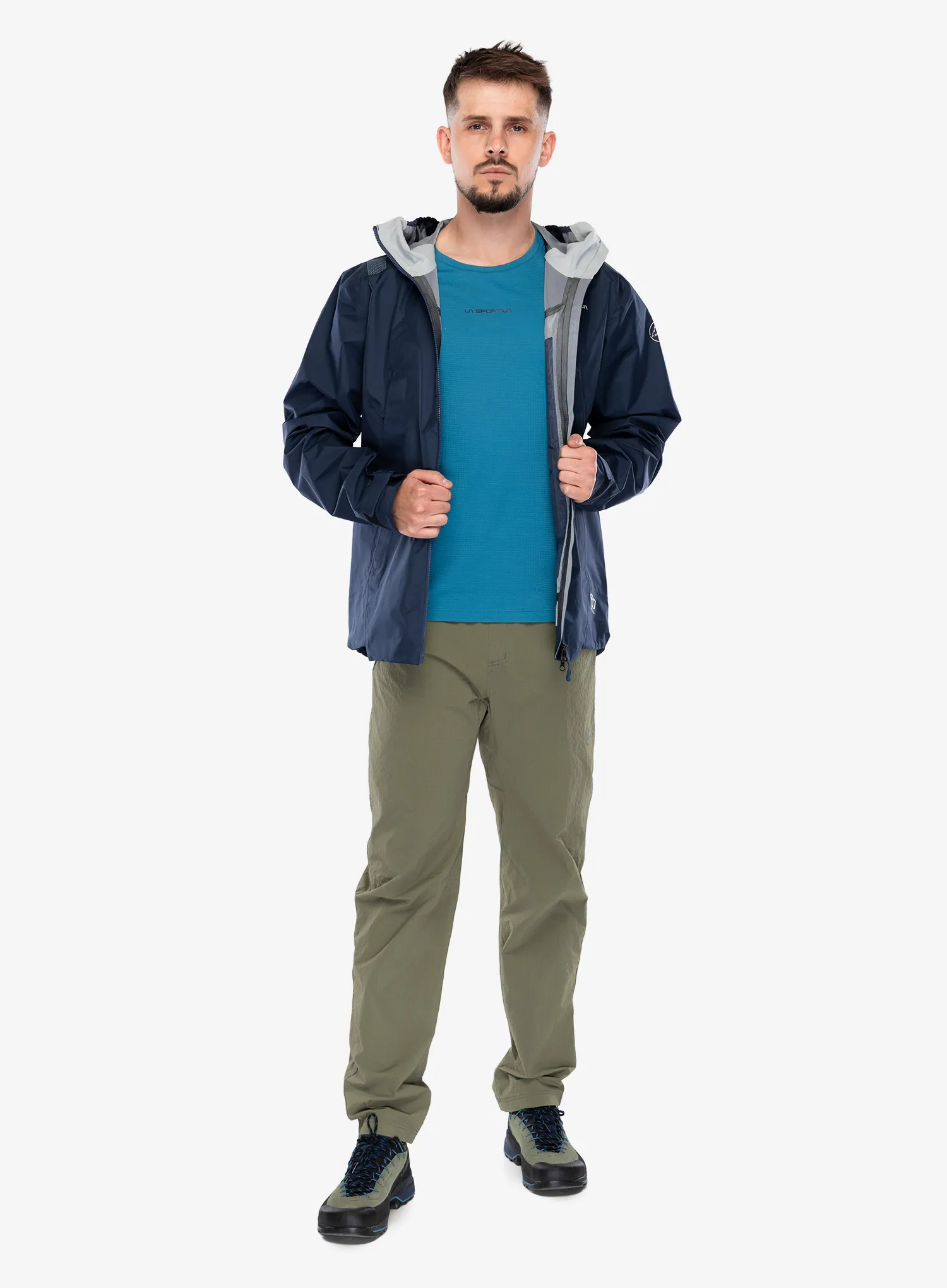La Sportiva Discover Shell Jacket Esőkabát - night sky/chalk