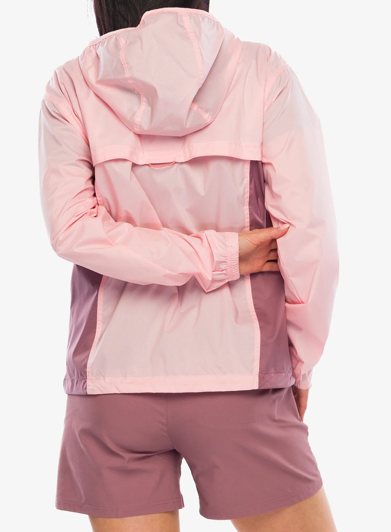 Columbia Crested Canyon Windbreaker Női széldzseki - pink sand/fig
