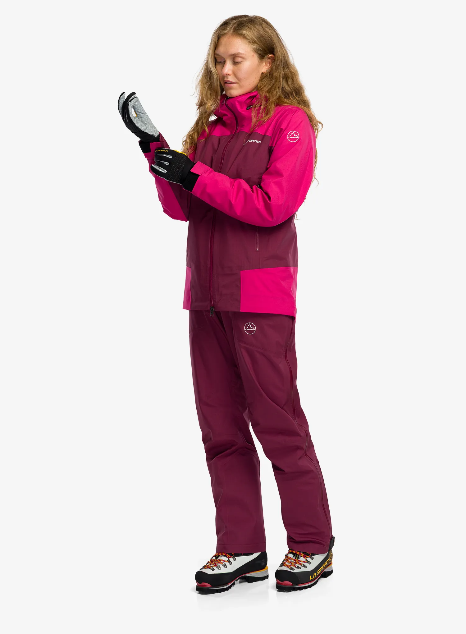 La Sportiva Alpine Guide GTX Perfomance Jacket Női esőkabát - redwood/azalea