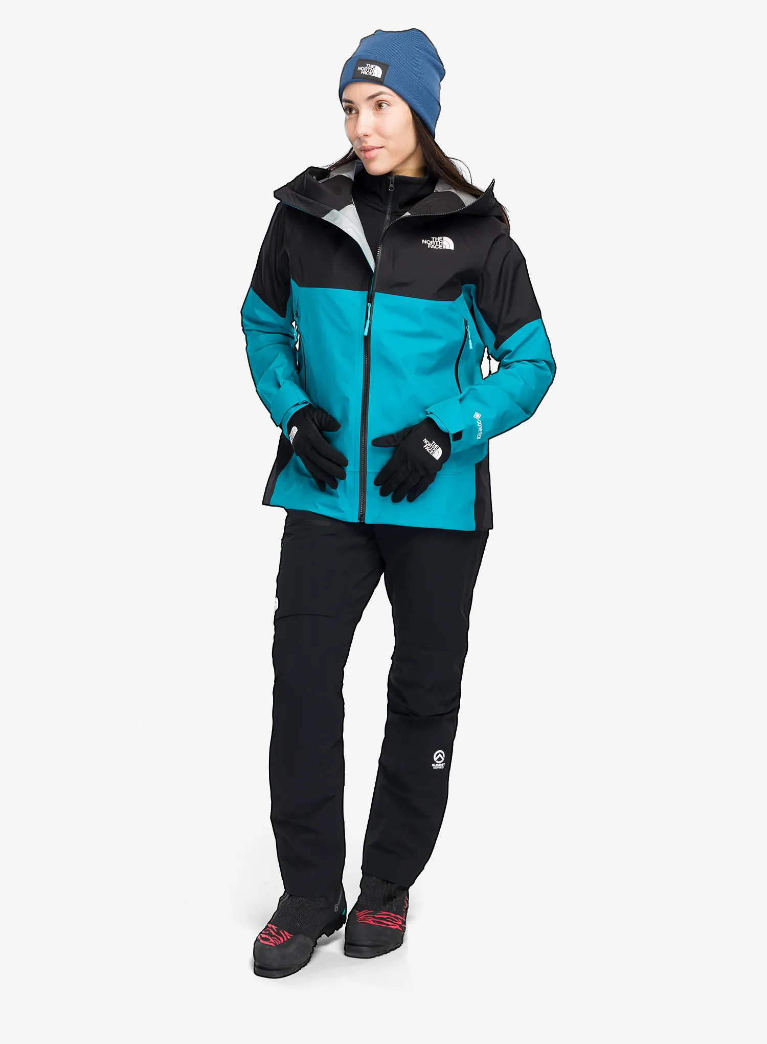 The North Face GTX Jazzi Jacket Női esőkabát - deep teal/tnf black