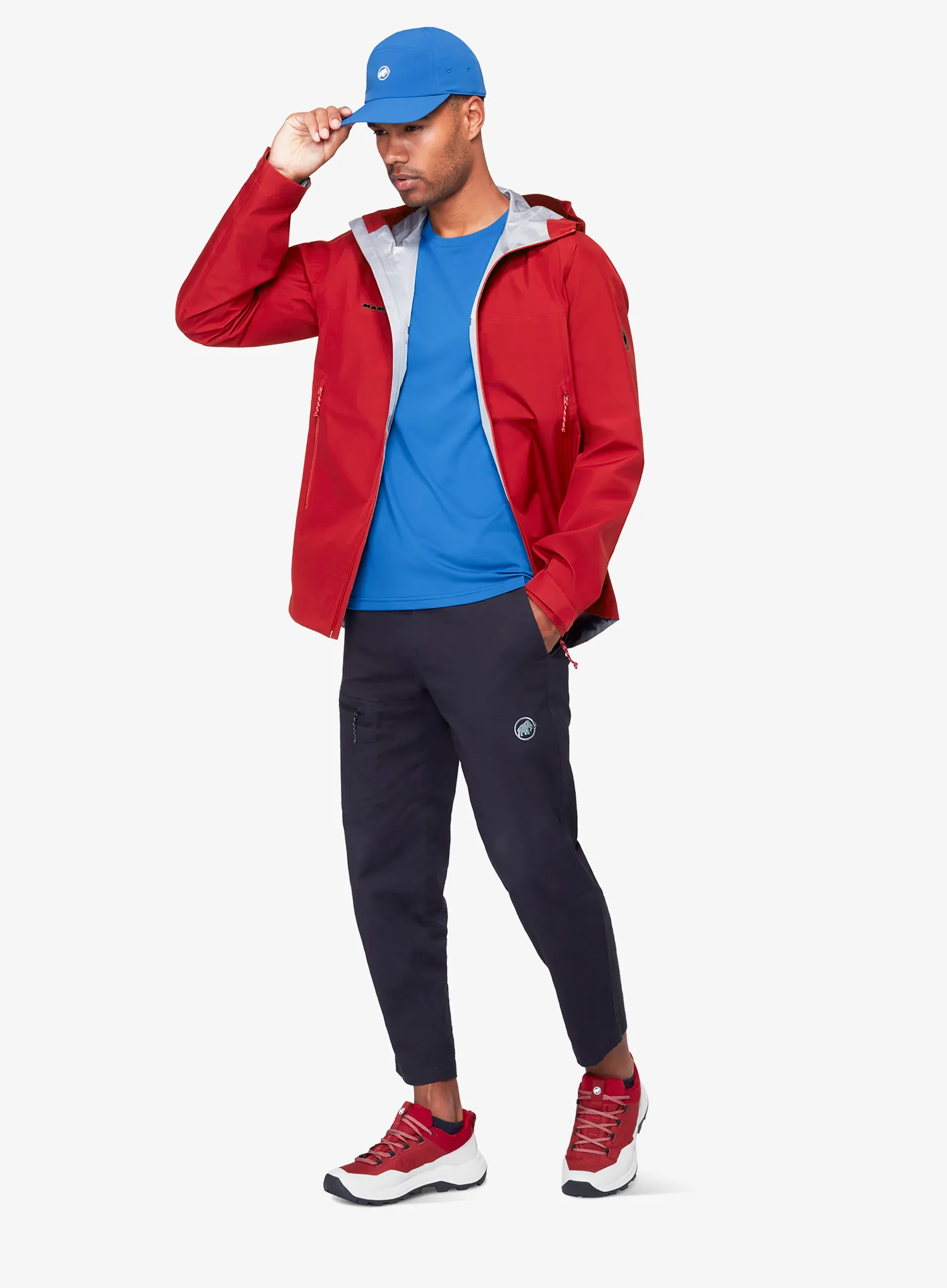 Mammut Crater Light HS Hooded Jacket Esőkabát - dark mammut red