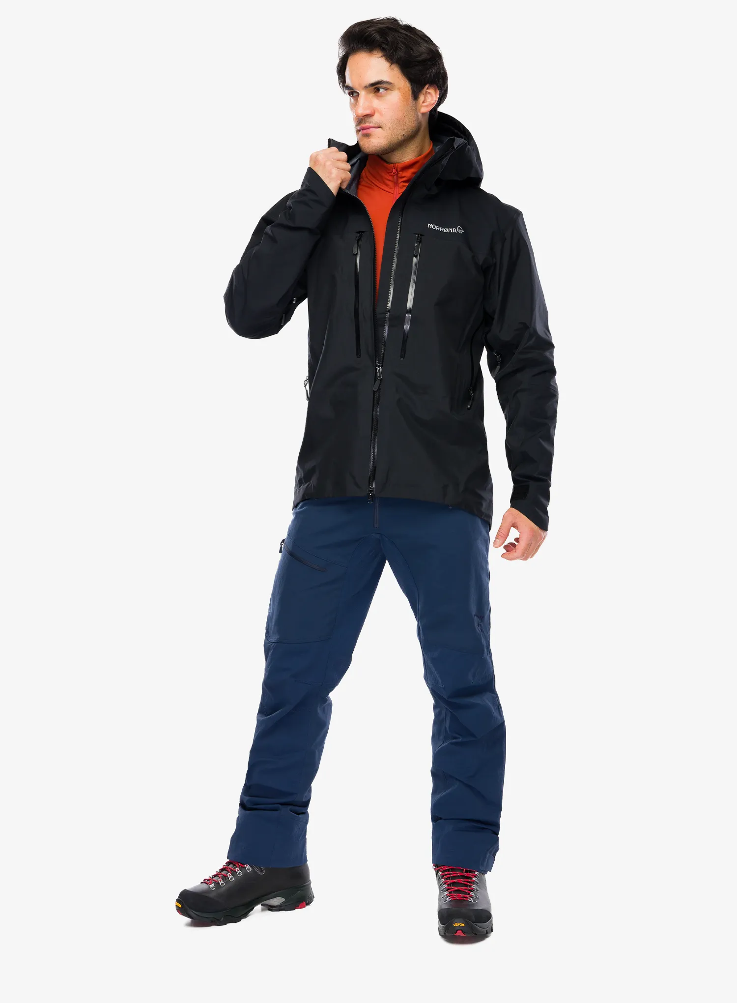 Norrona Trollveggen GORE-TEX Pro Light Jacket Esőkabát - caviar black