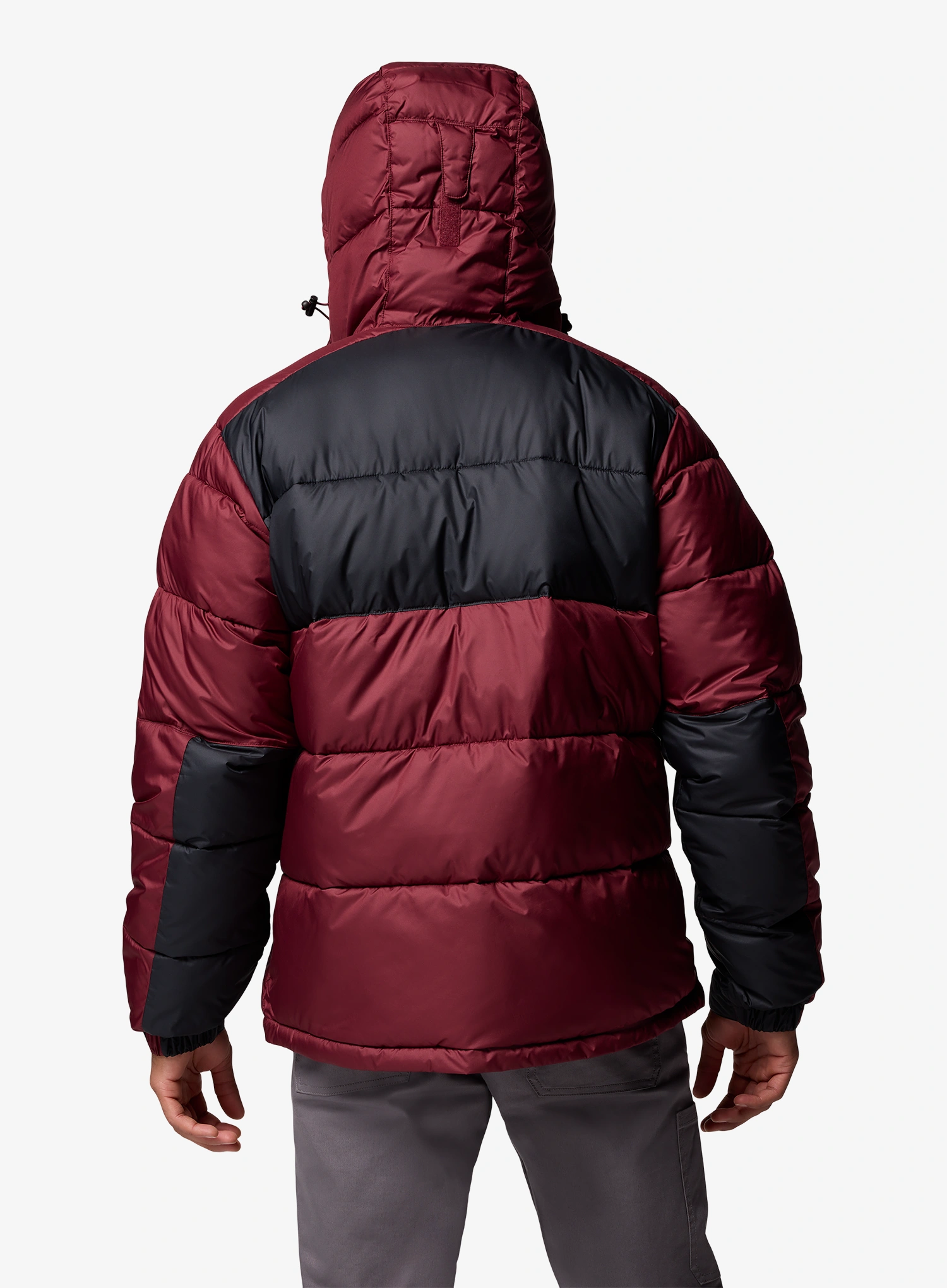 Columbia Pike Lake II Hooded Jacket Télikabát - rich wine/black