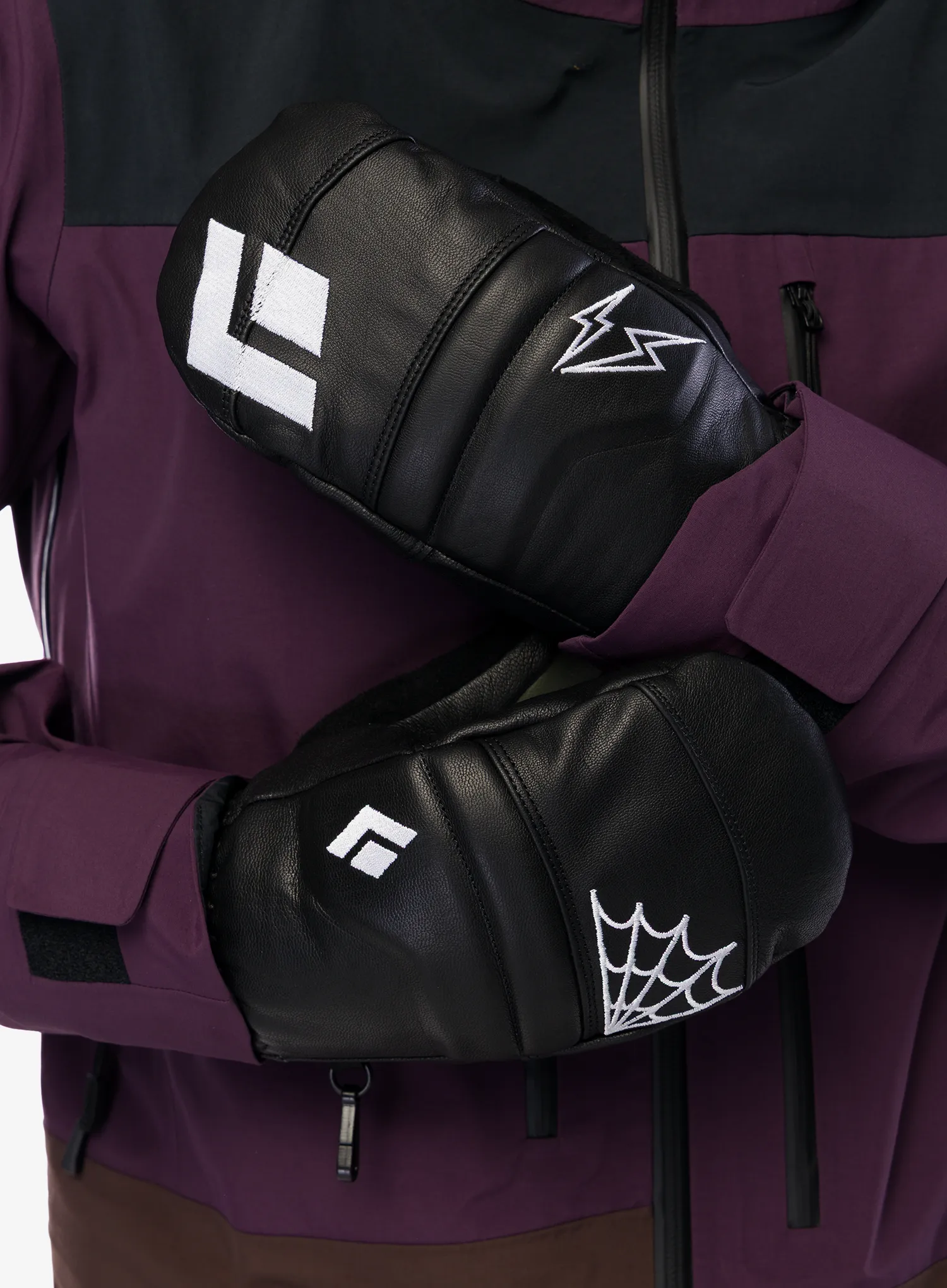 Black Diamond Spark Mitt X Max Palm Egyujjas kesztyű - black/tundra