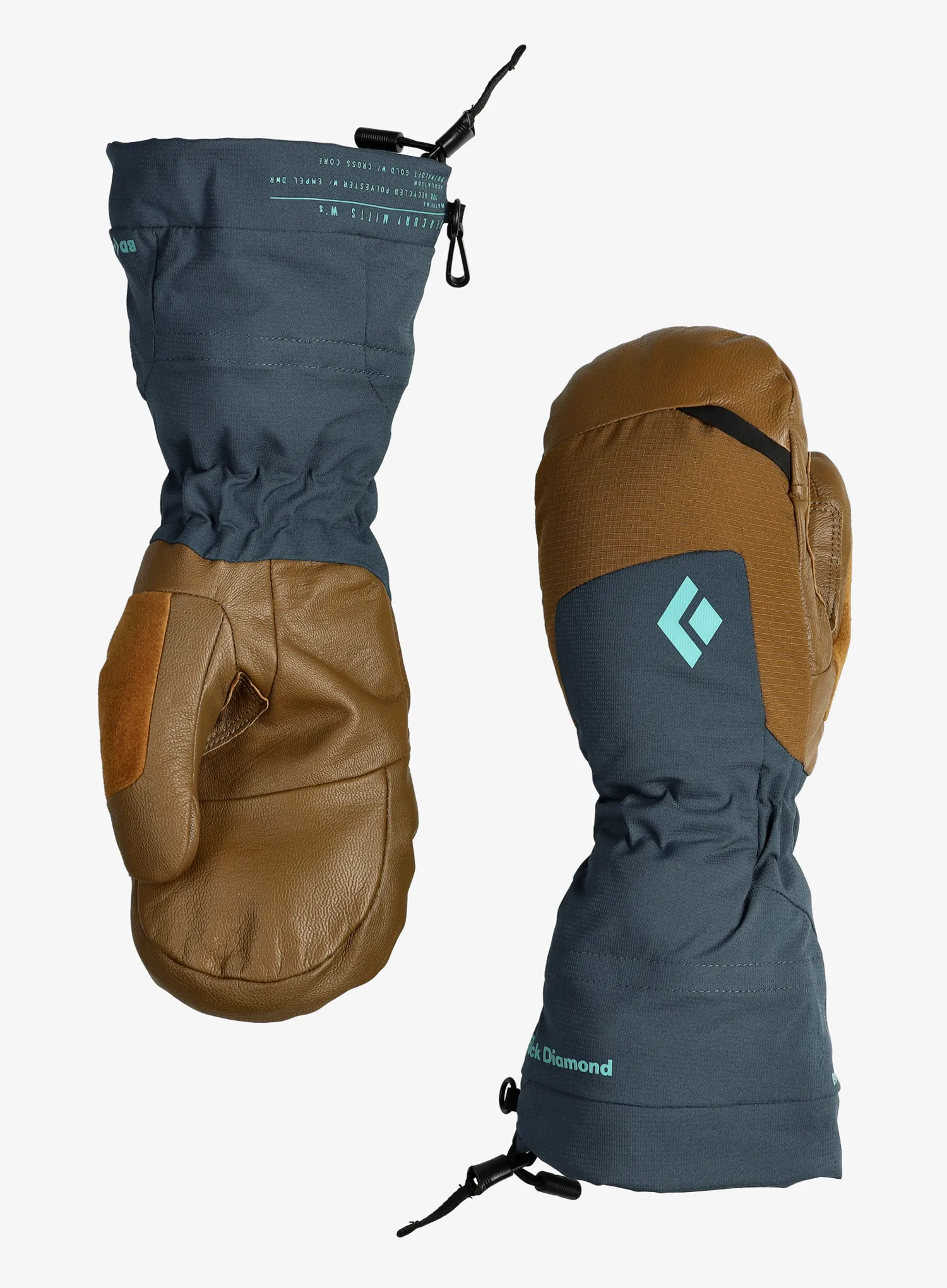 Black Diamond Mercury Mitts Egyujjas női kesztyű - azurite/azurite