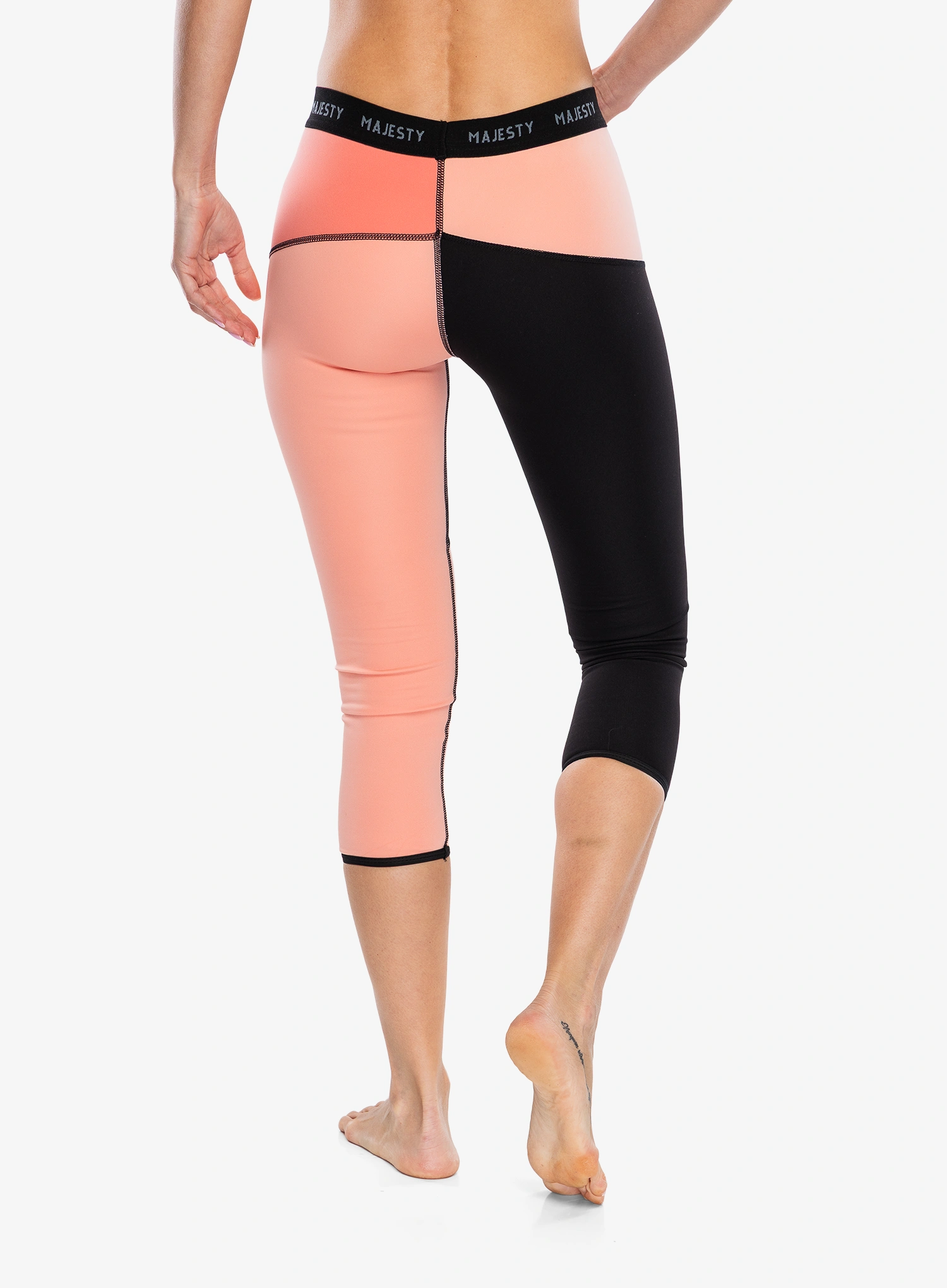 Majesty Surface Pants Női Hosszúszárú Hőszigetelő Alsó - black/coral