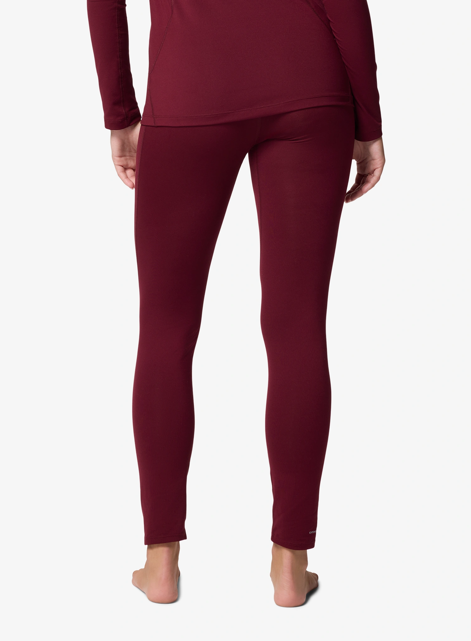 Columbia Midweight Stretch Tight Termoaktív női hosszúszárú alsó - rich wine