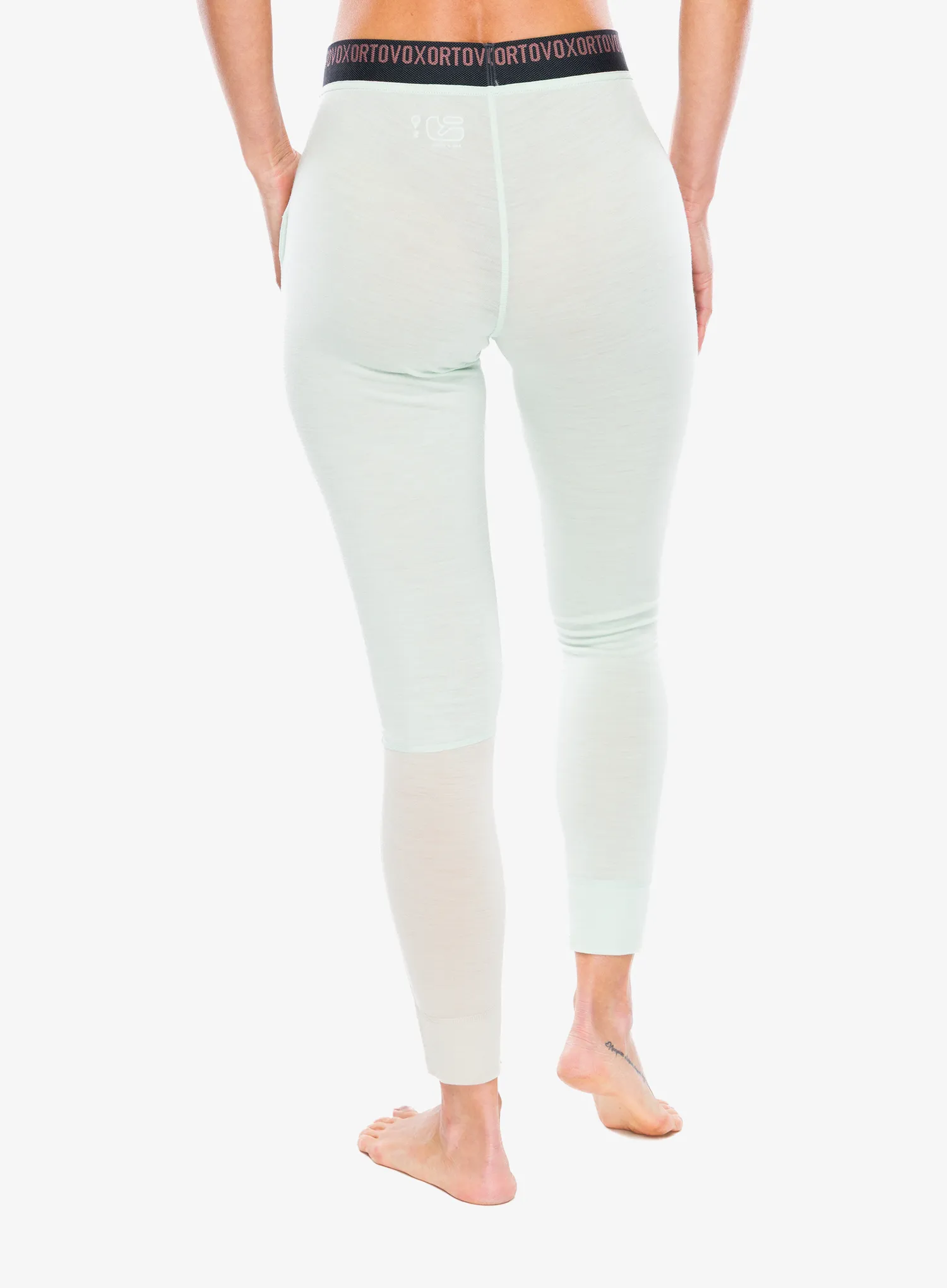 Ortovox 185 Rock N Wool Long Pants Termoaktív női hosszúszárú alsó - green acid