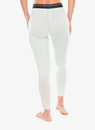 Ortovox 185 Rock N Wool Long Pants Termoaktív női hosszúszárú alsó - green acid